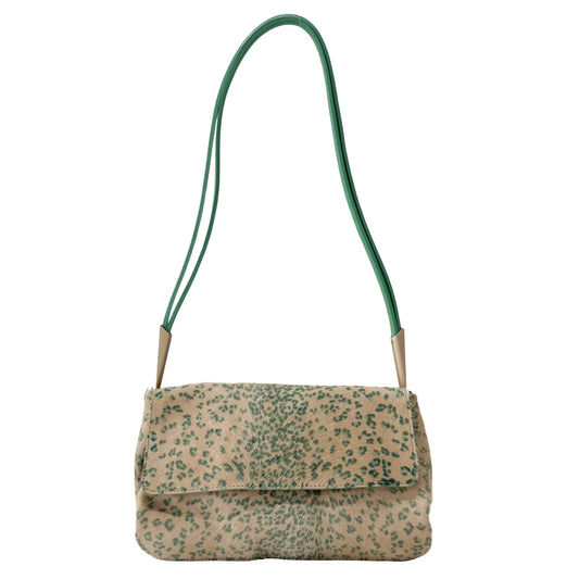 Neutral Pony Hair Shoulder Bag