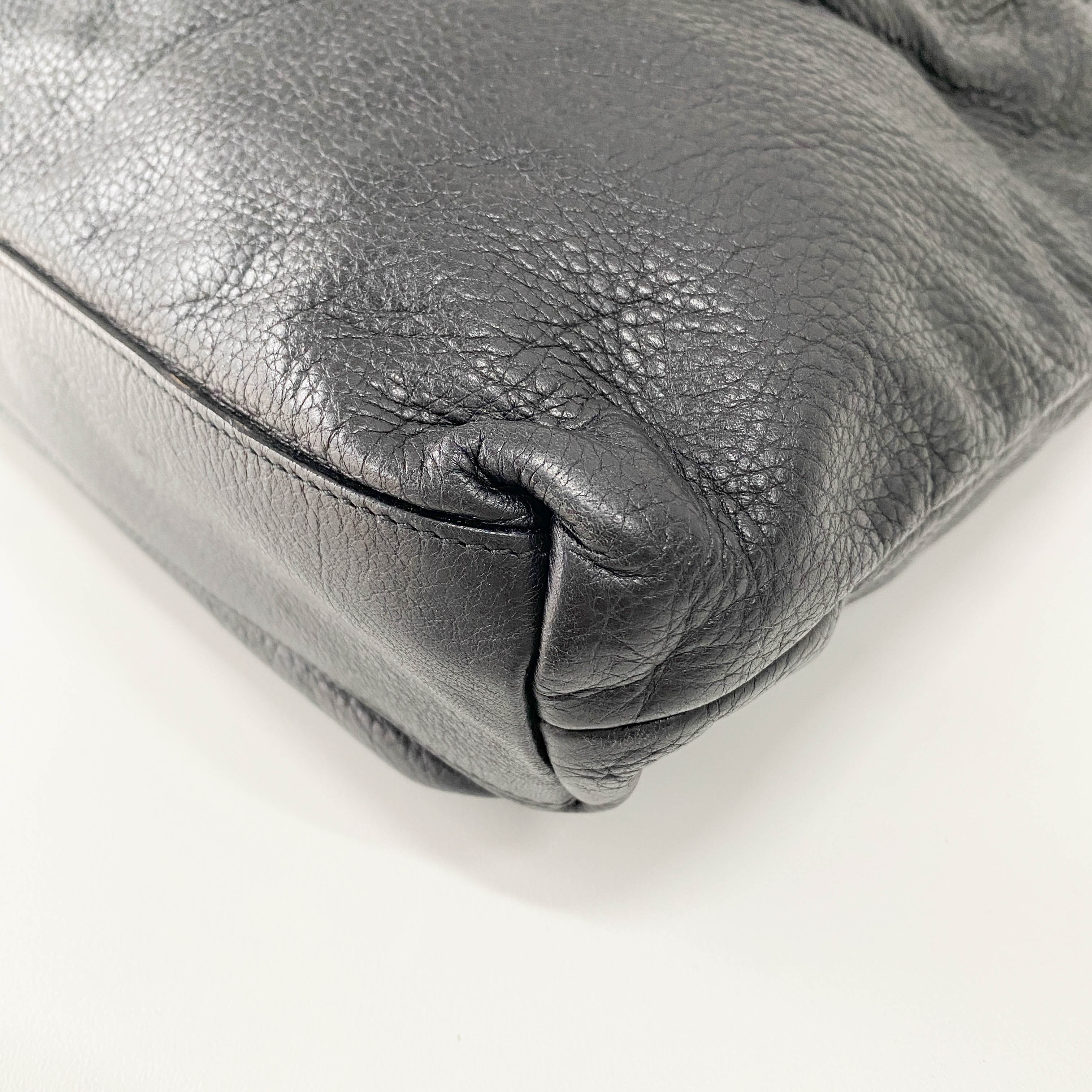 Black Leather Shoulder Bag