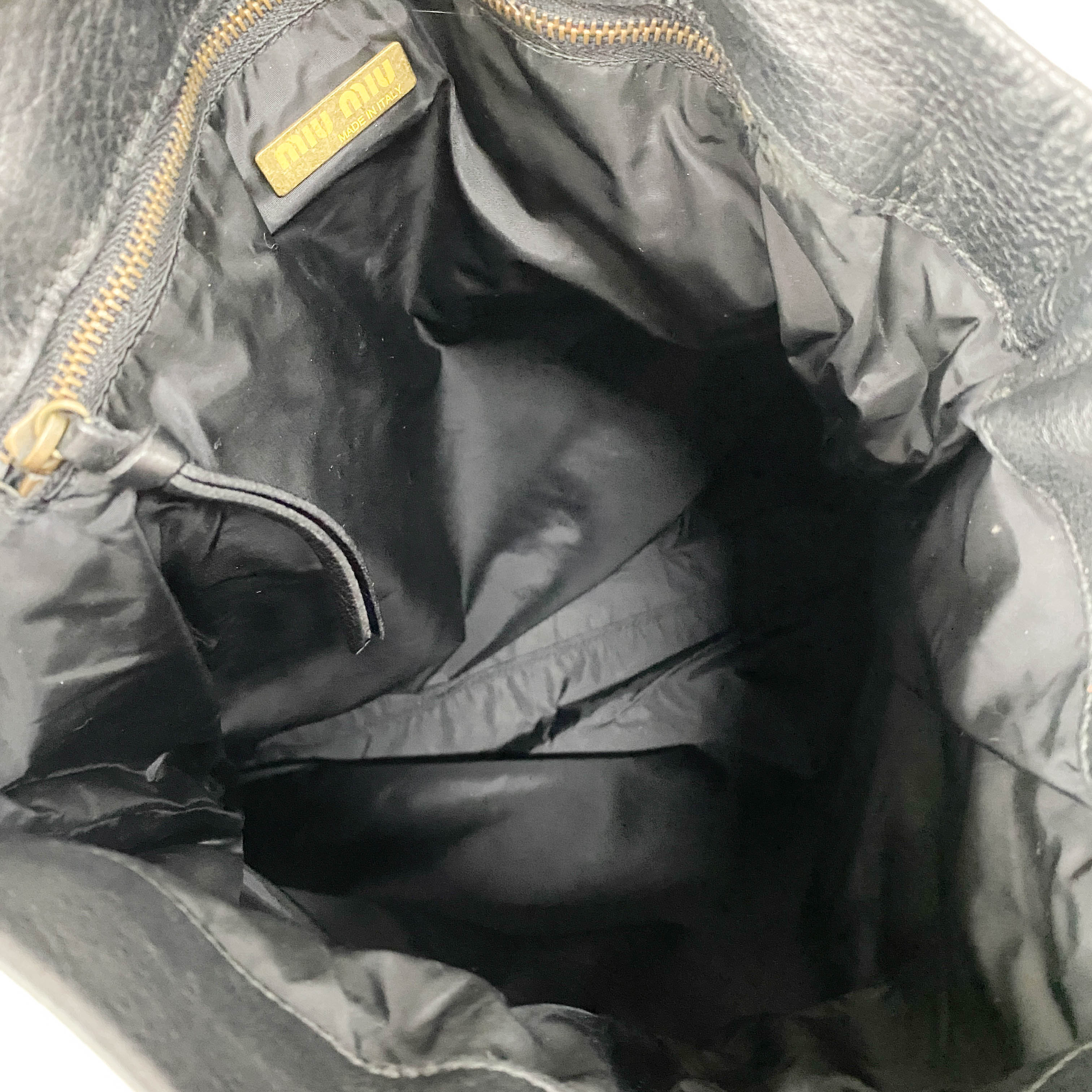 Black Leather Shoulder Bag