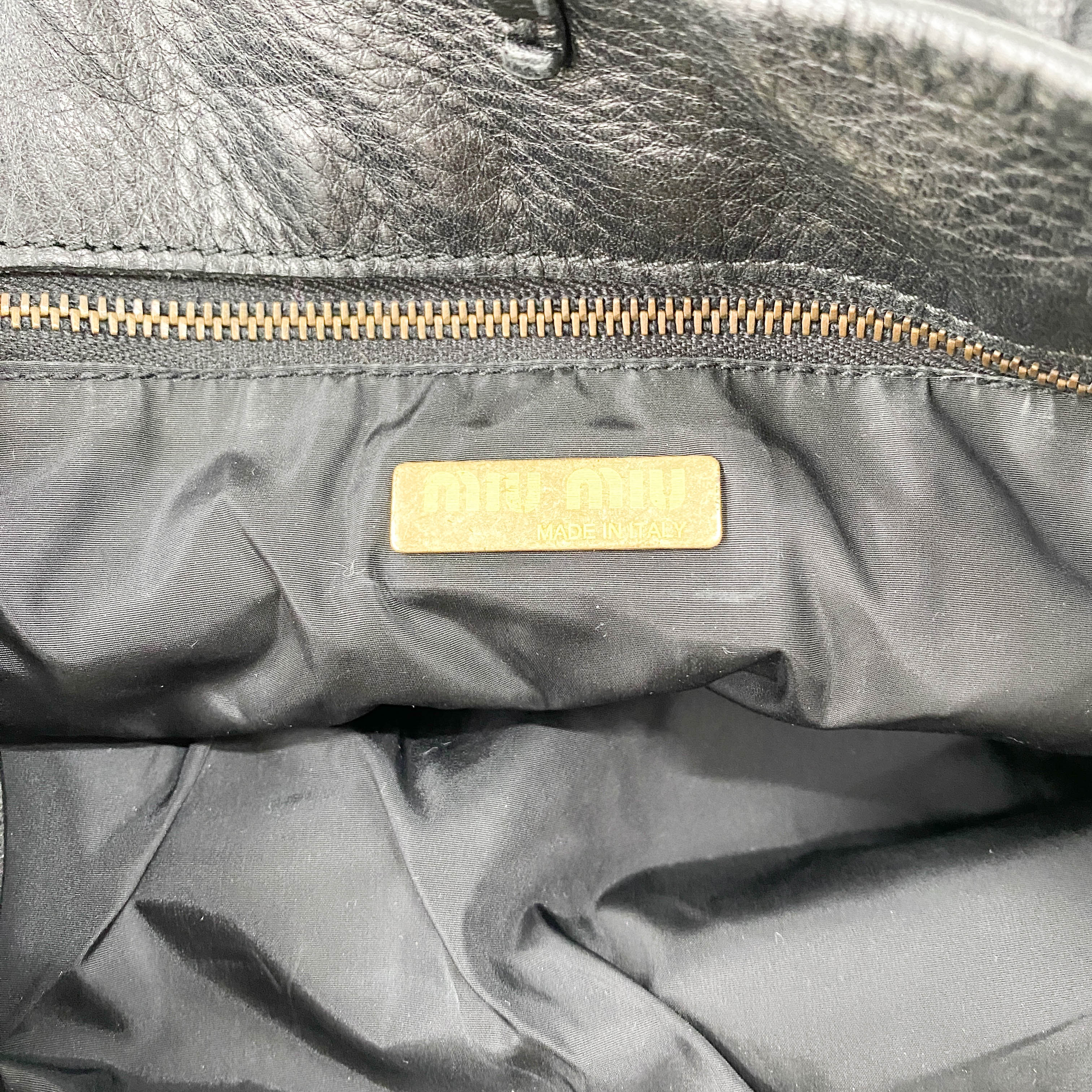 Black Leather Shoulder Bag