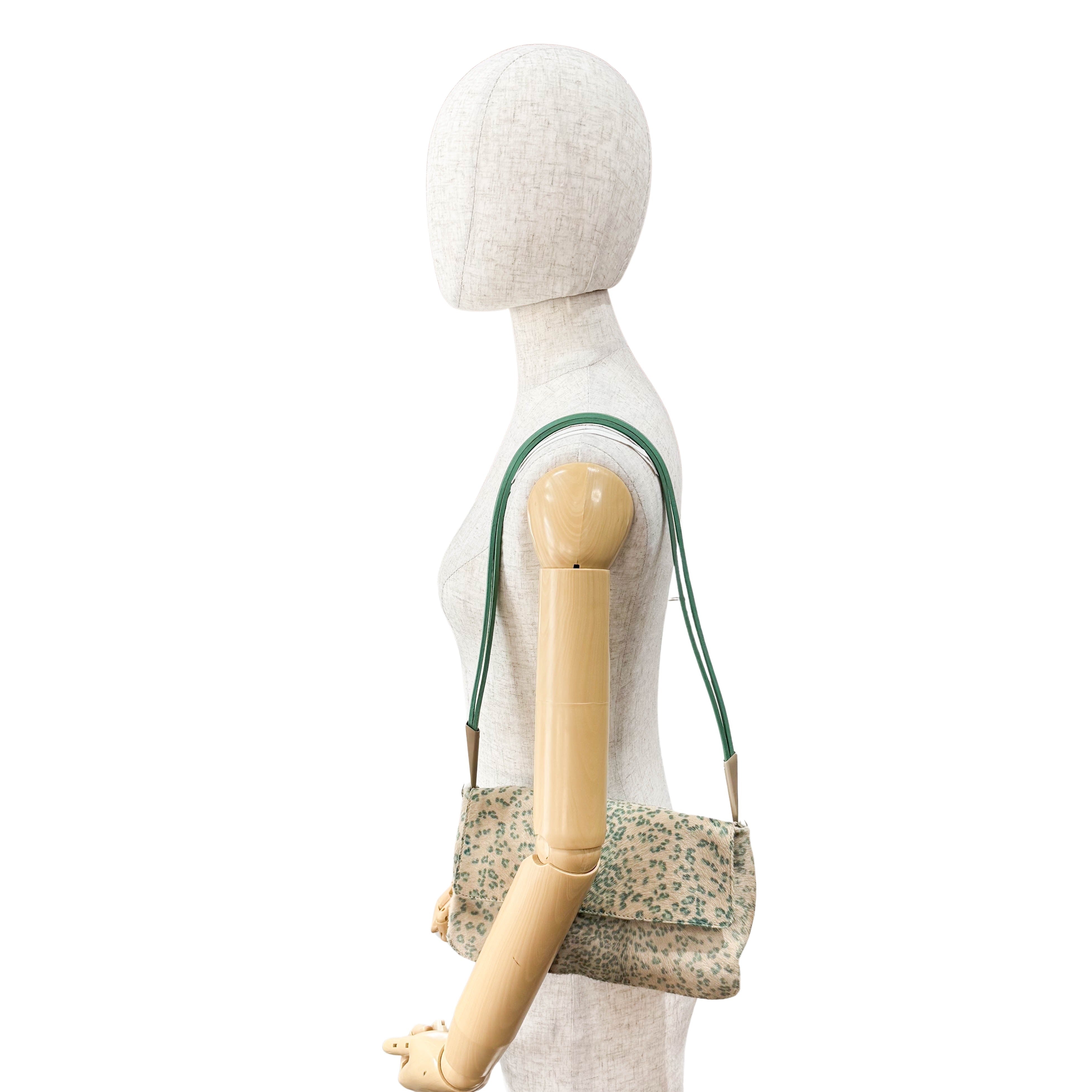 Neutral Pony Hair Shoulder Bag