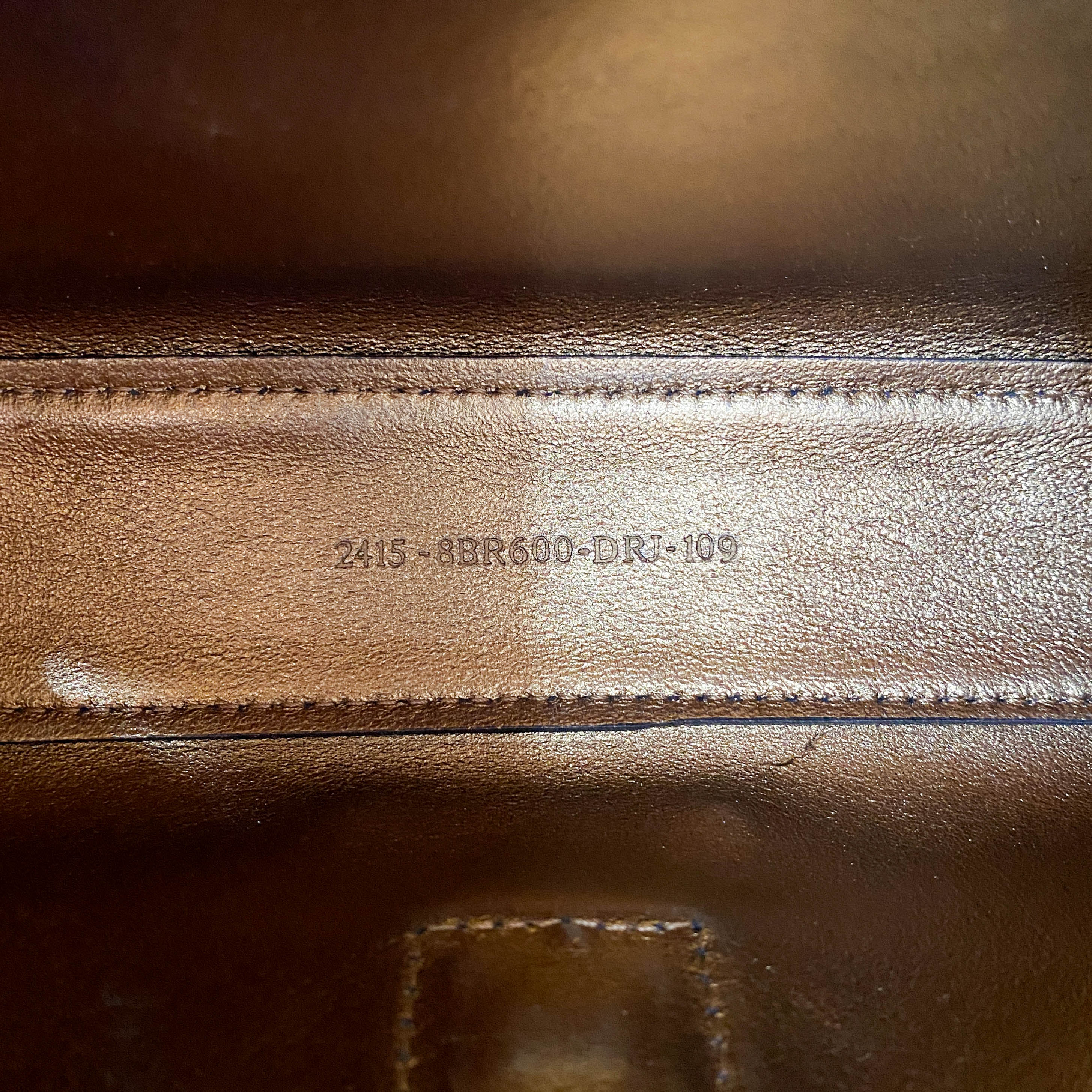 Baguette Black Leather Gold Hardware Shoulder Bag