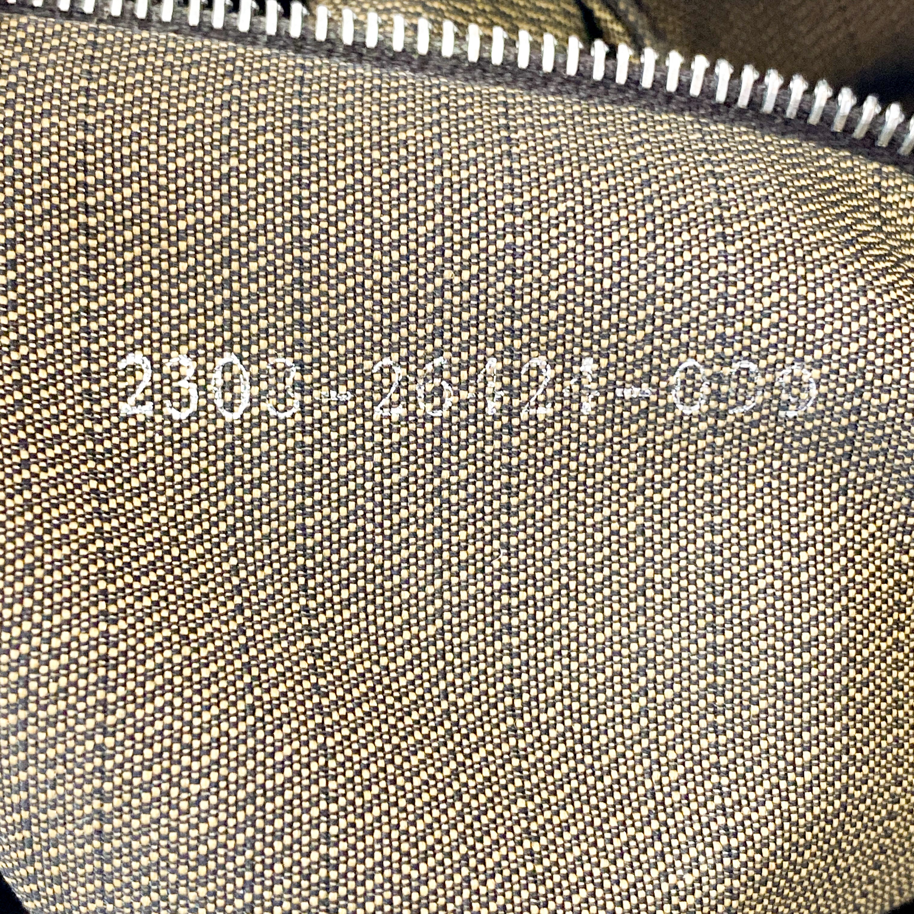 Zucca Brown Coated Canvas Shoulder Bag