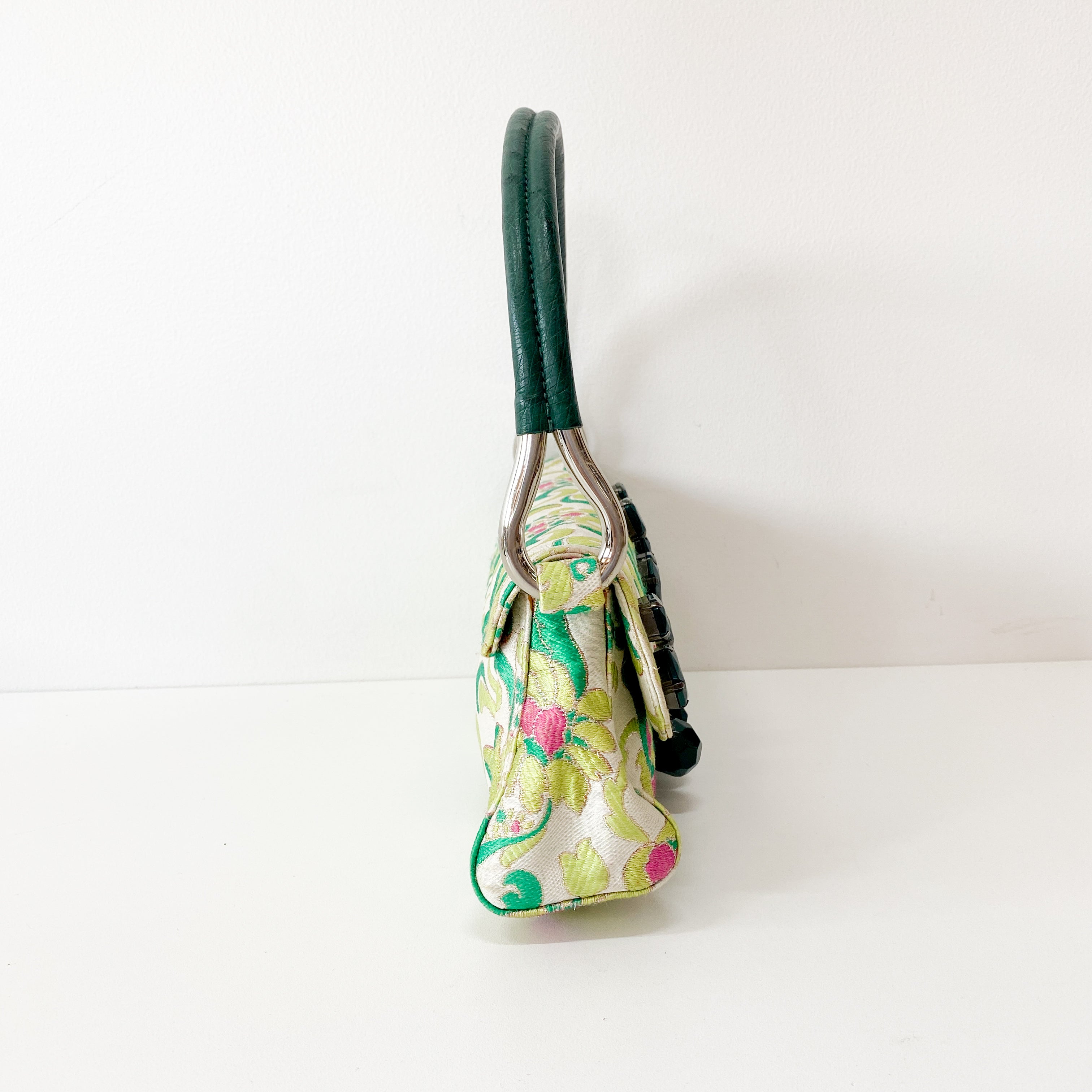 Multi-colour Cotton Jeweled Embroidered Shoulder Bag