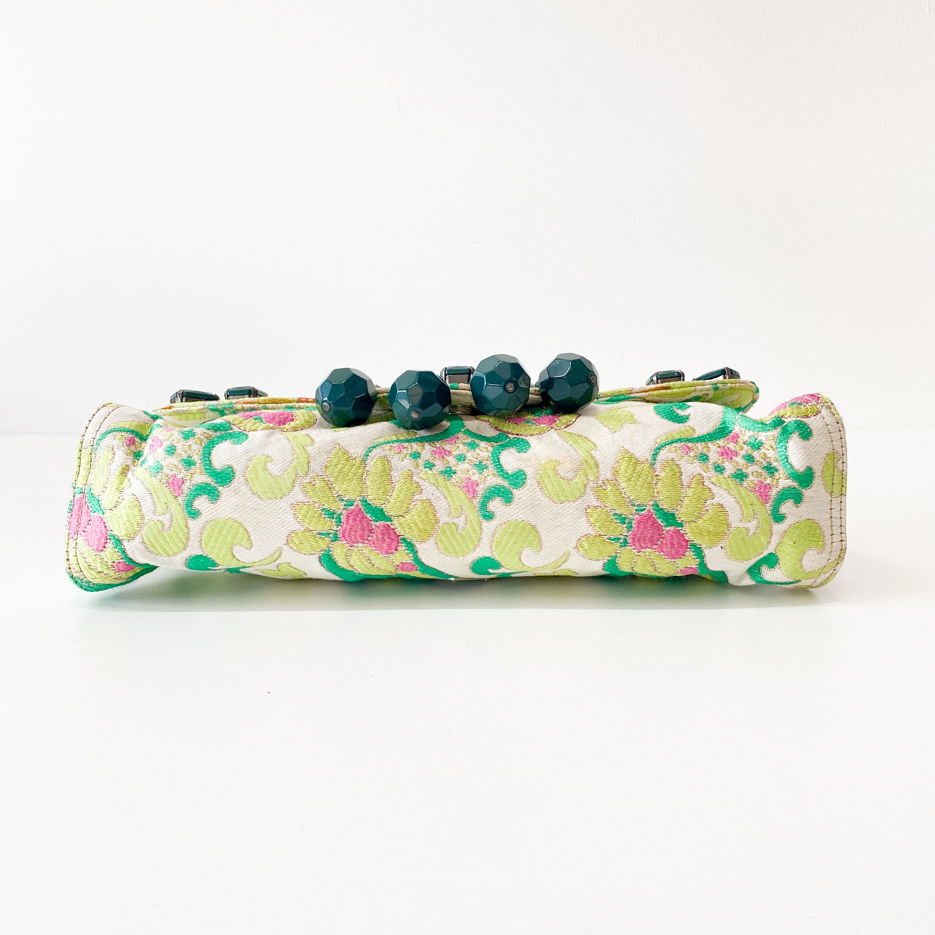 Multi-colour Cotton Jeweled Embroidered Shoulder Bag