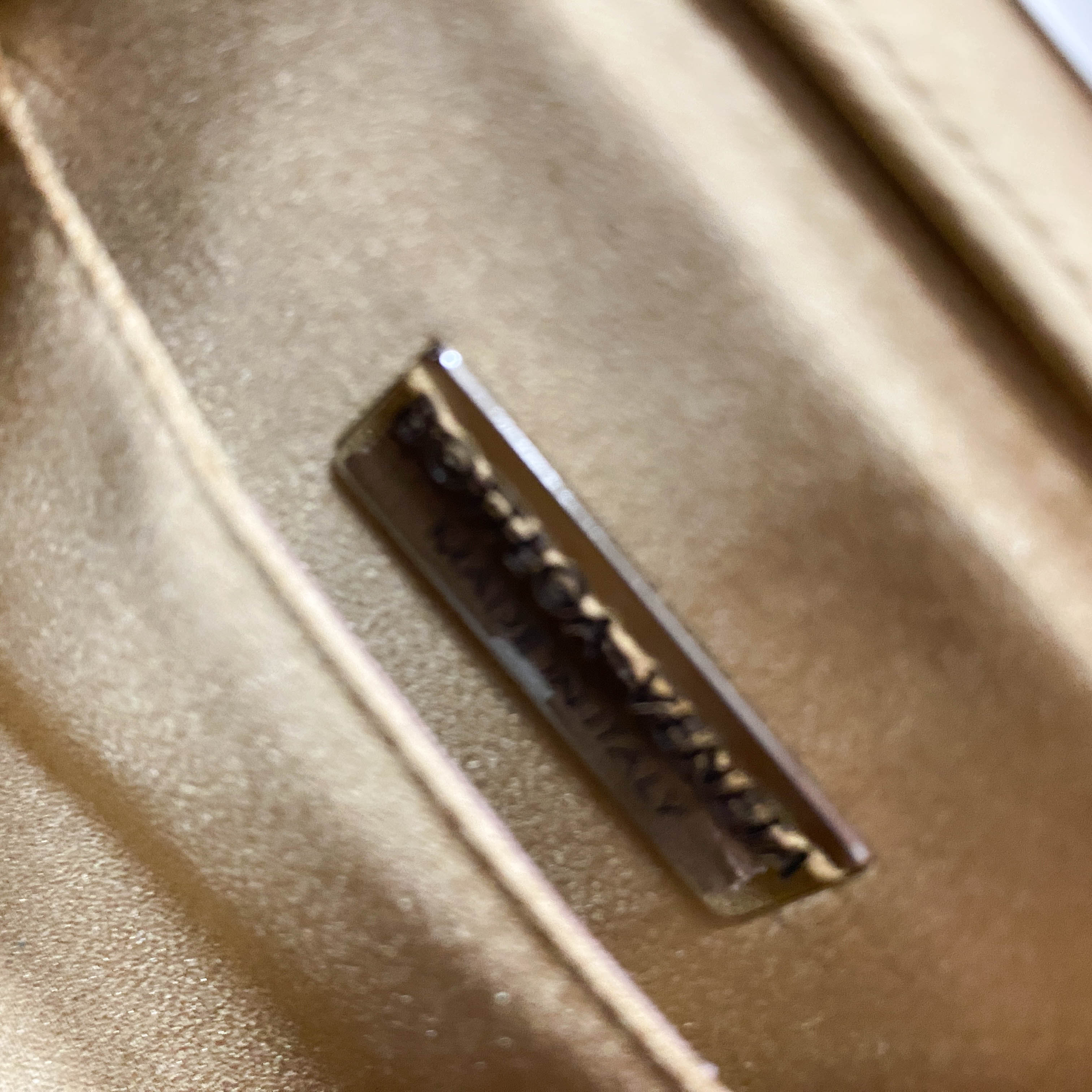 Gold Satin Intrecciato Top Handle Bag