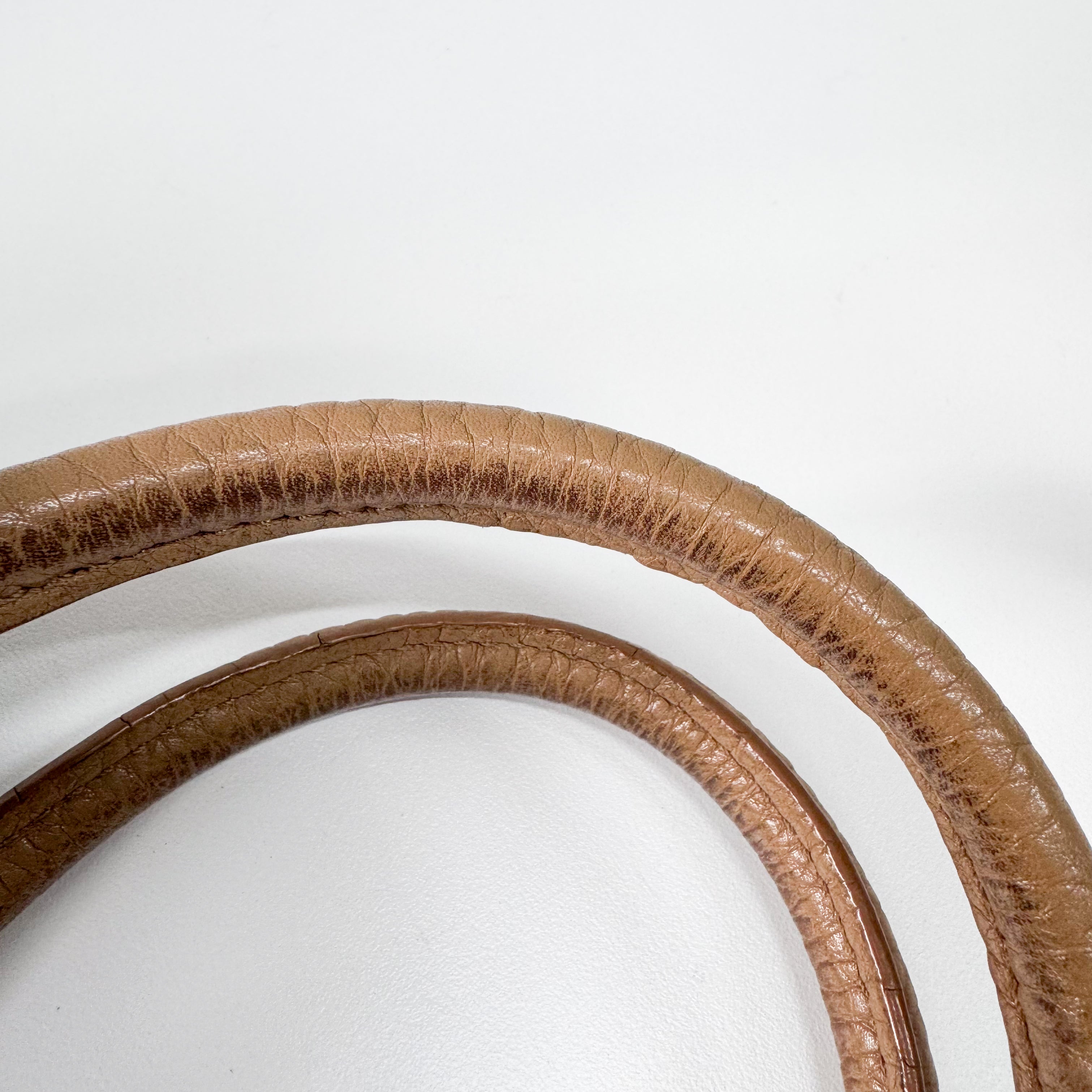 Luggage Micro Beige Leather Handbag