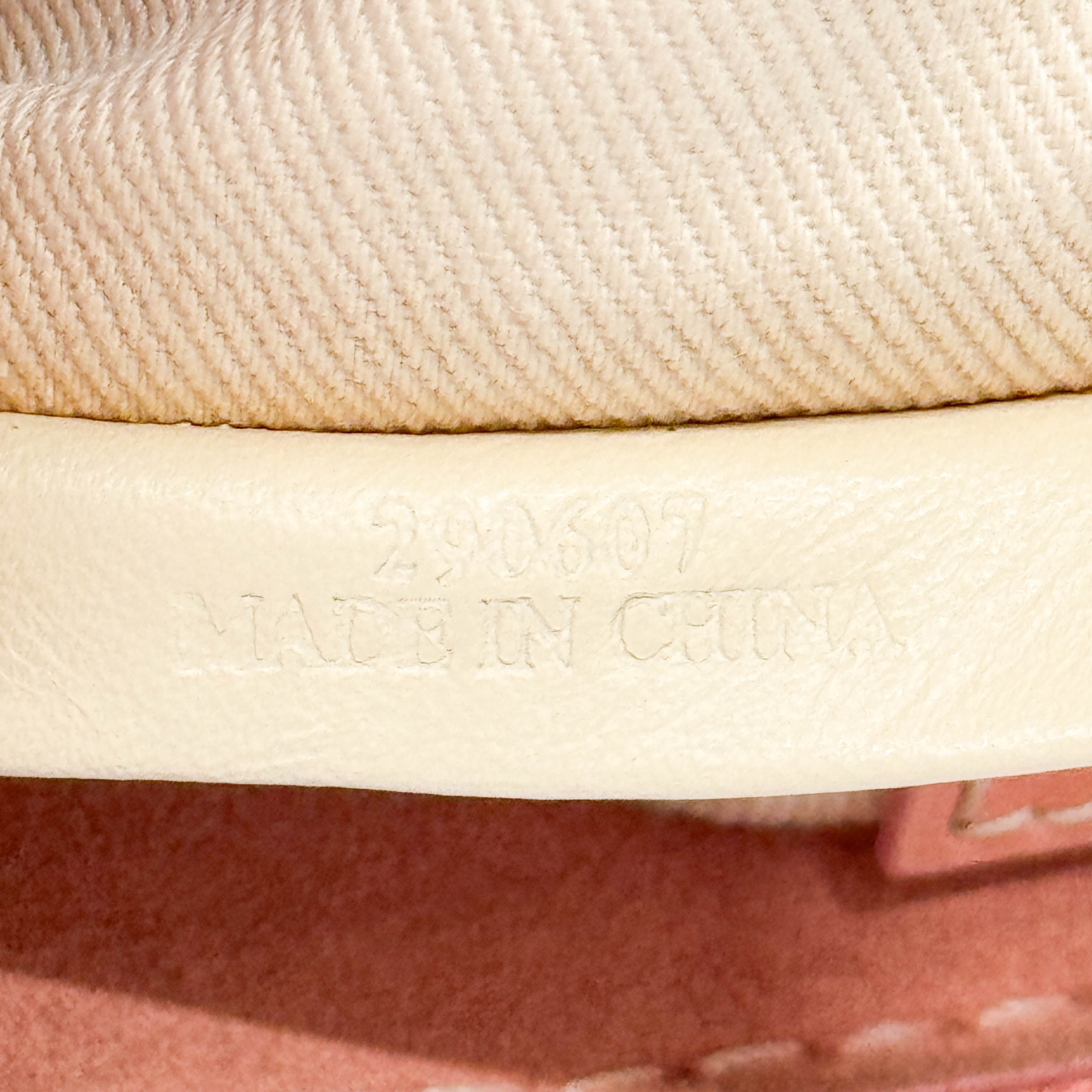 Pink Suede Loewe Logo Shoulder Bag