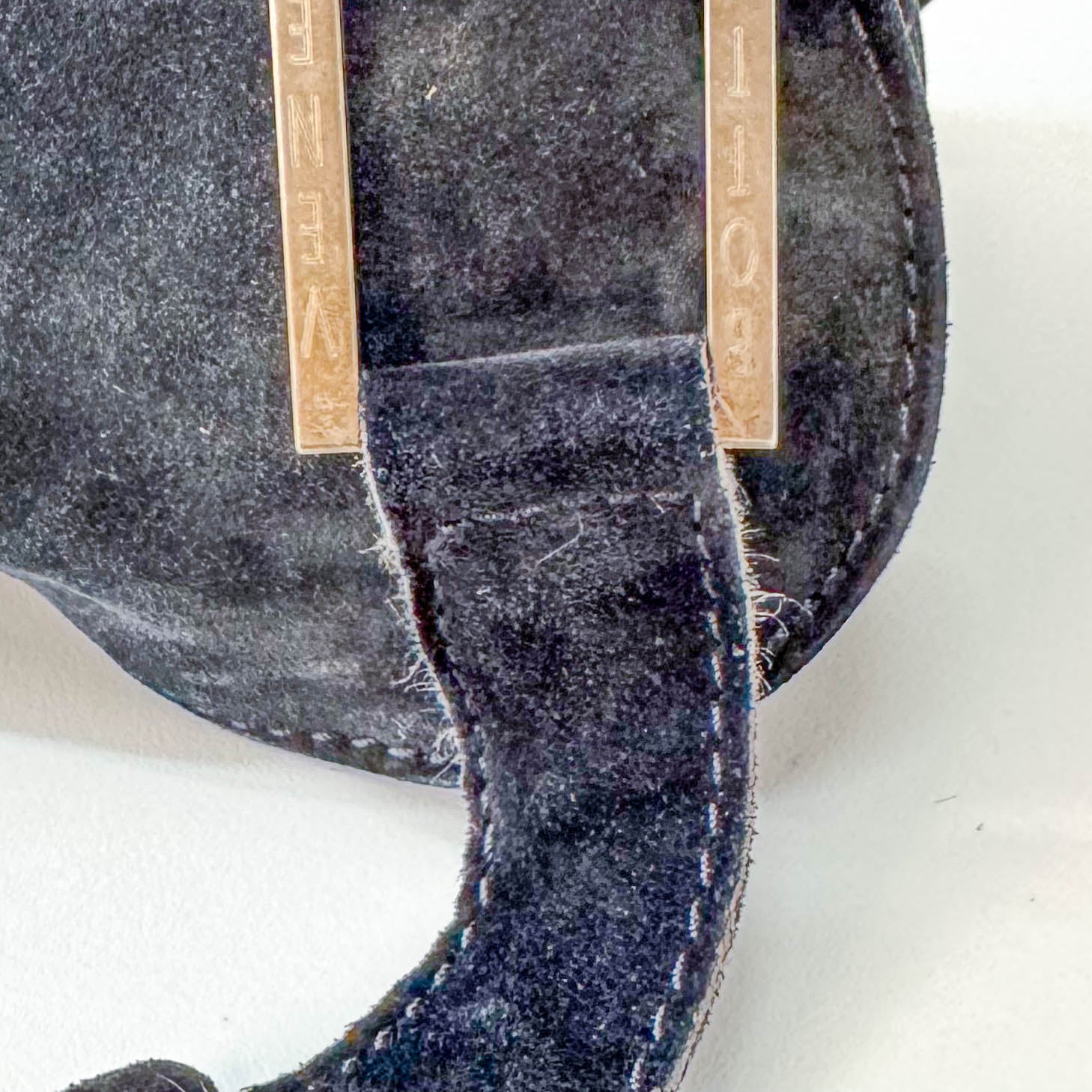 Black Suede Flap Shoulder Bag