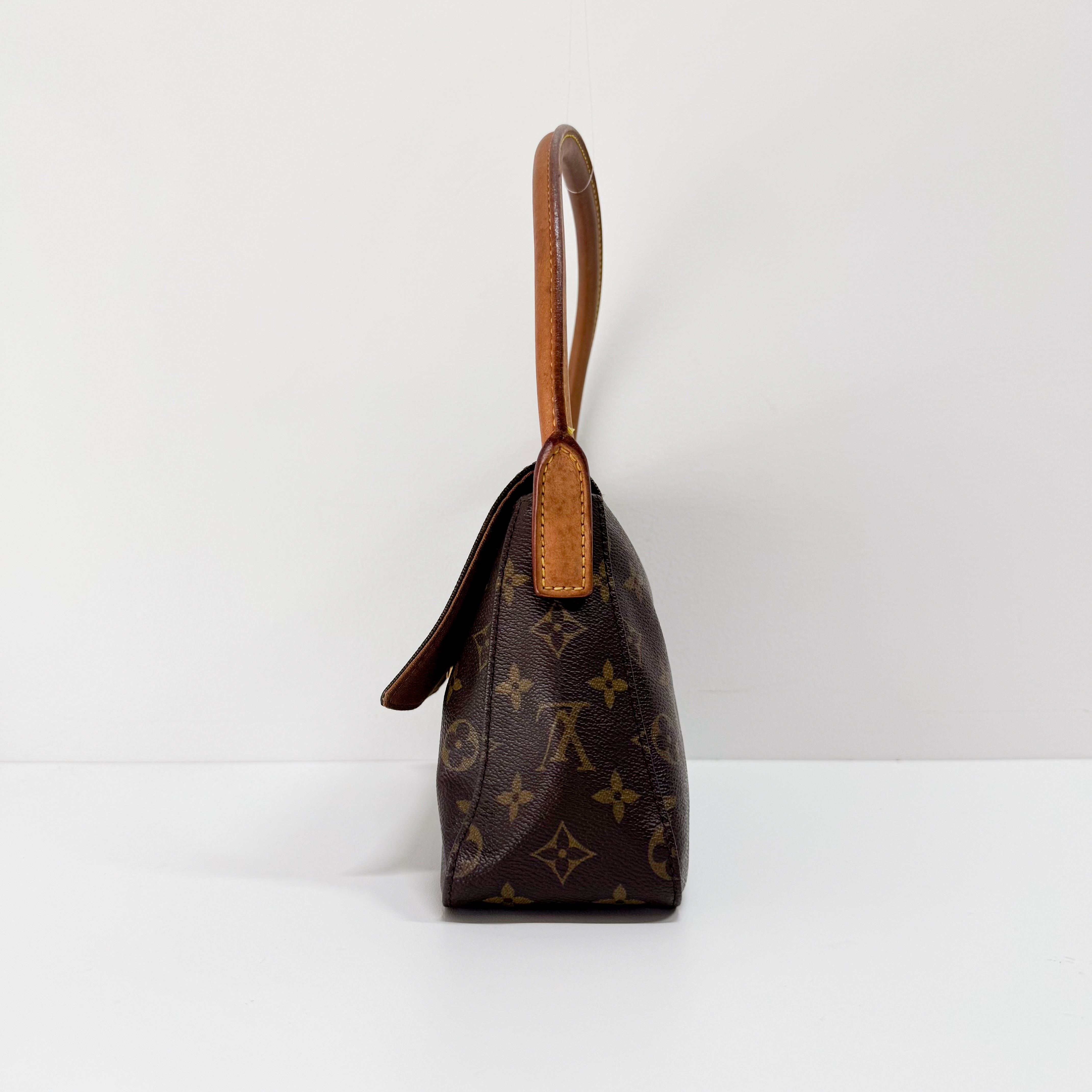 Mini Looping Monogram Brown Canvas Shoulder Bag