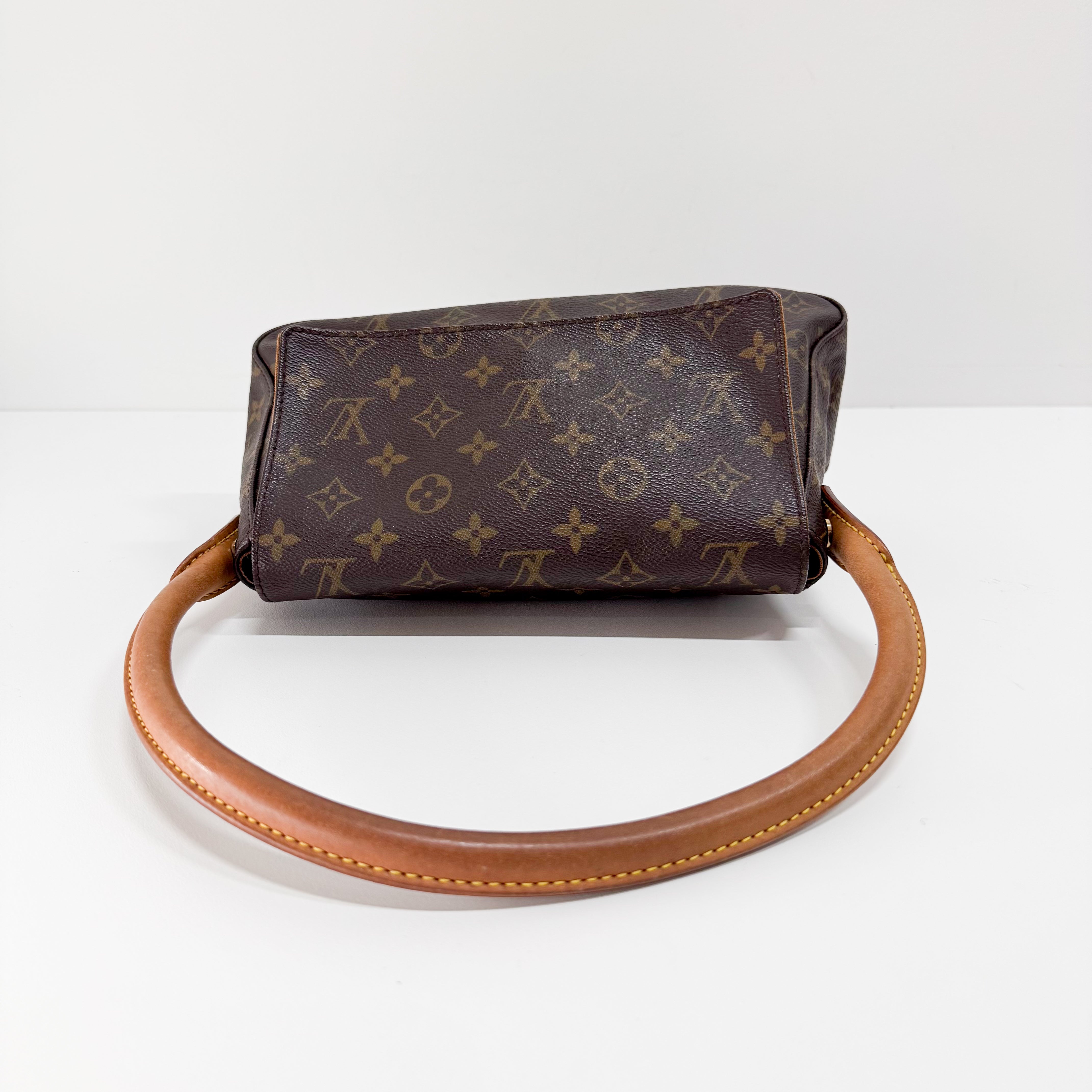 Mini Looping Monogram Brown Canvas Shoulder Bag