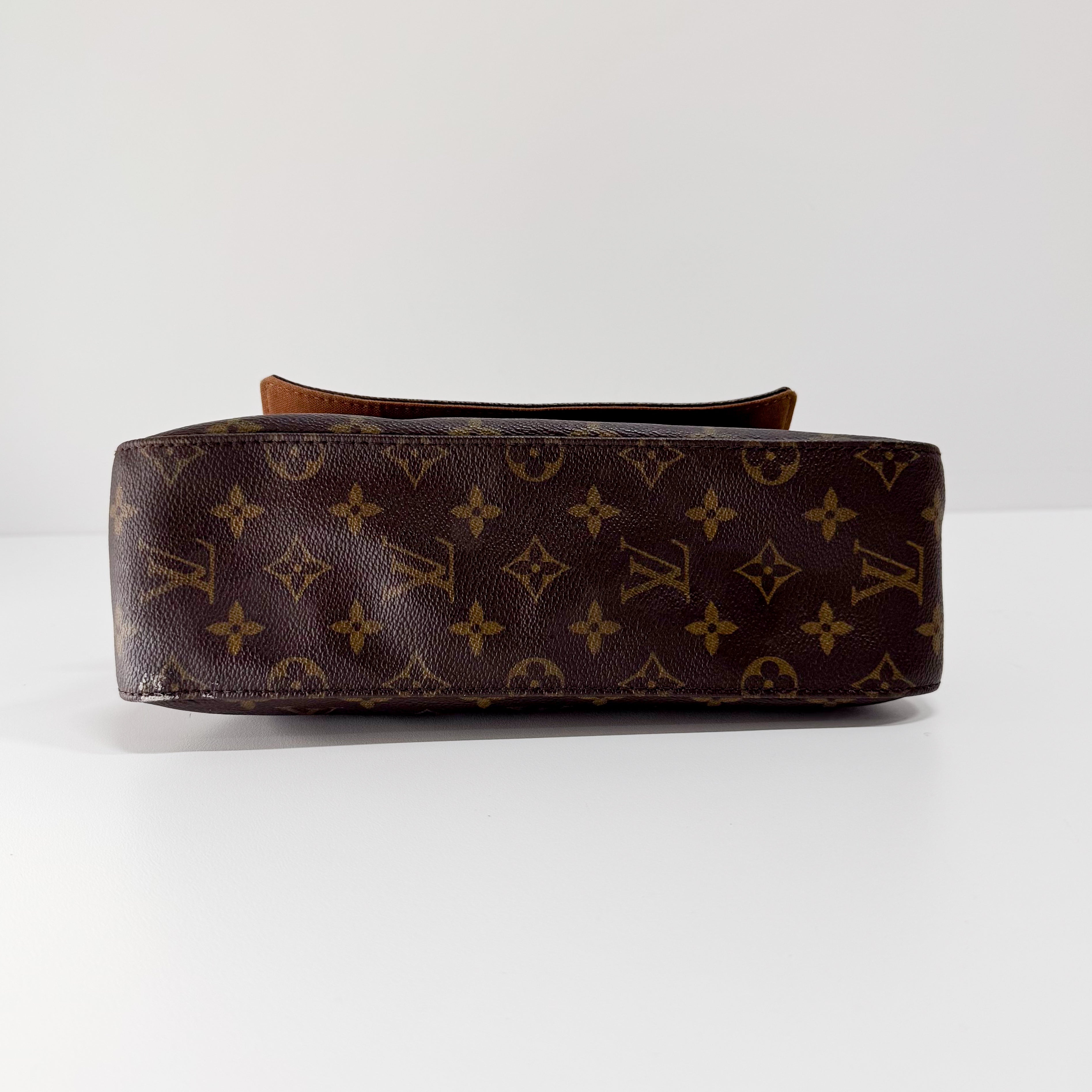 Mini Looping Monogram Brown Canvas Shoulder Bag