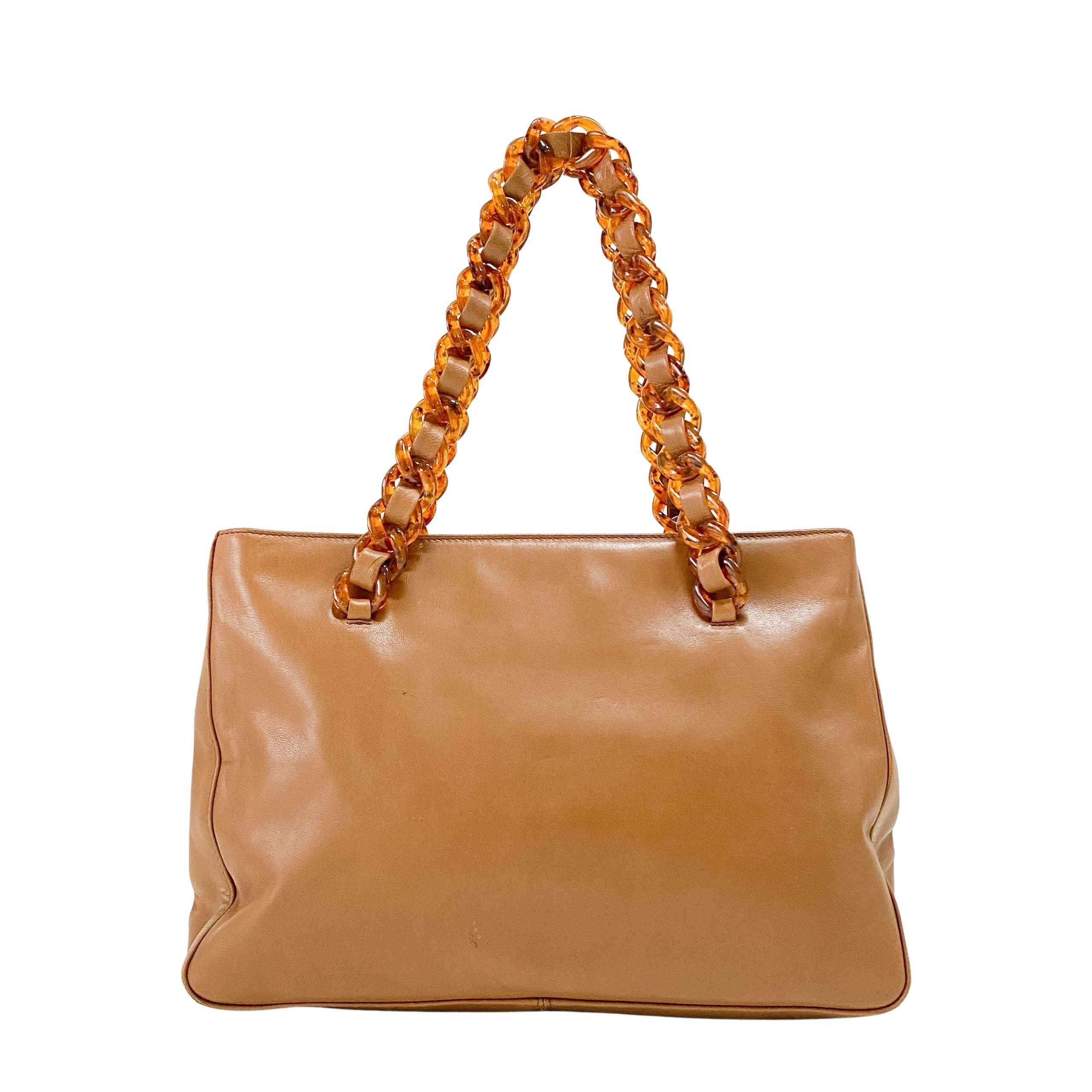 Brown Leather Shoulder Bag