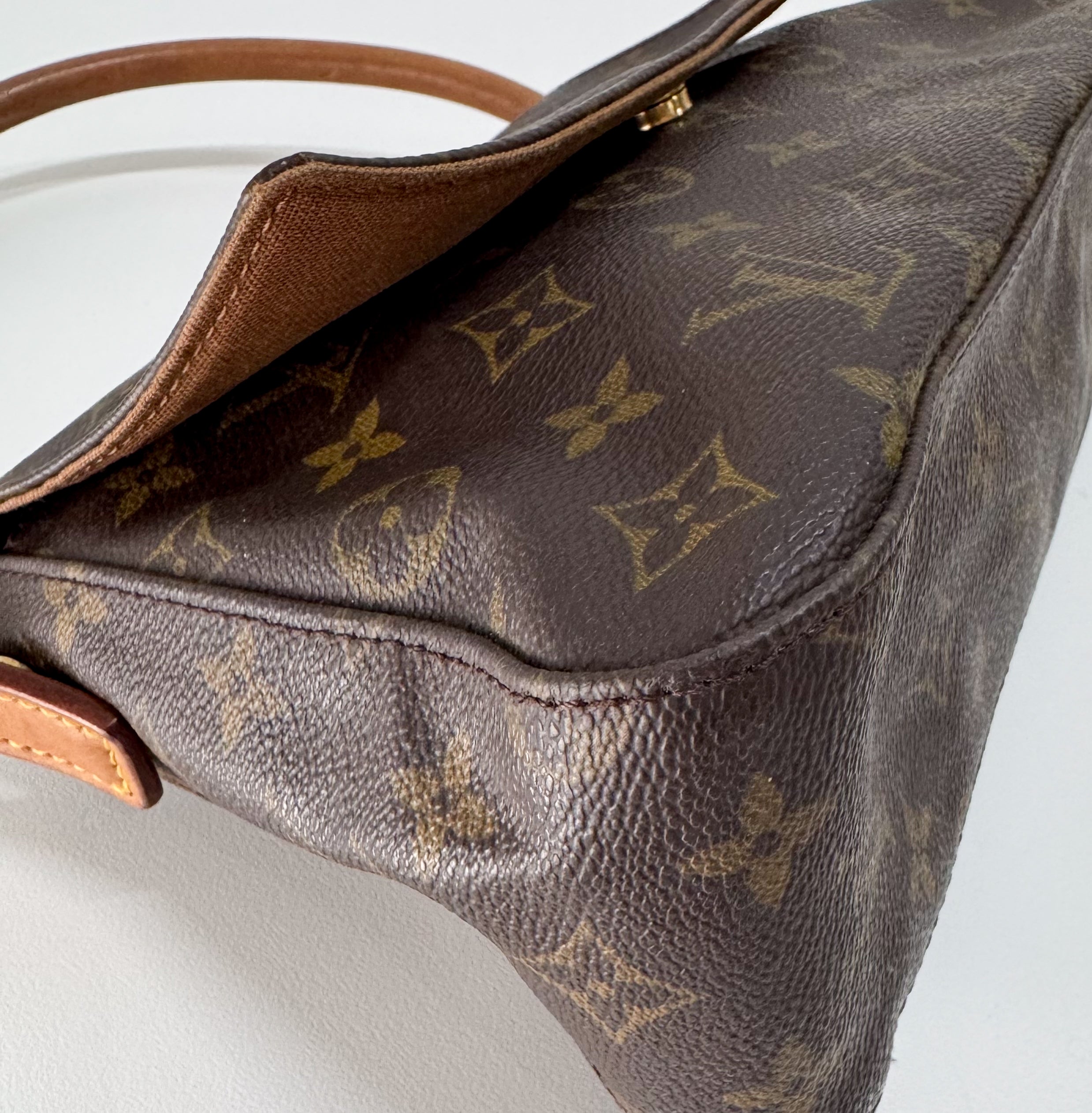 Mini Looping Monogram Brown Canvas Shoulder Bag