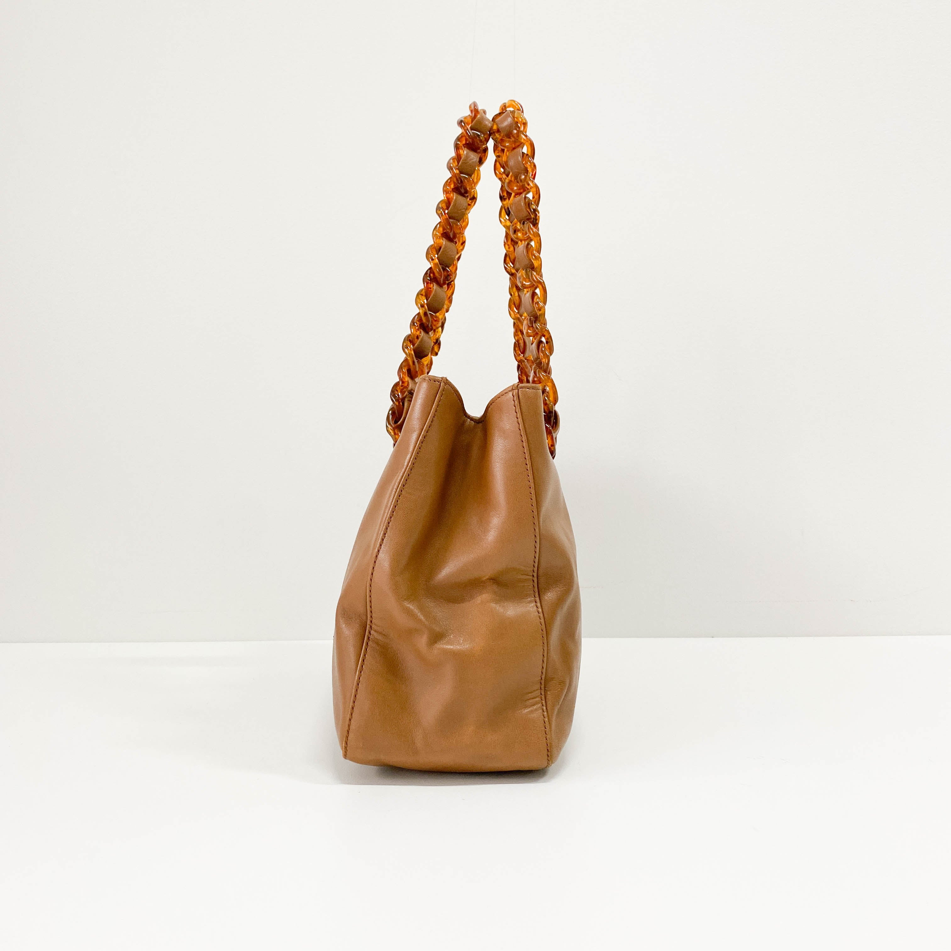 Brown Leather Shoulder Bag