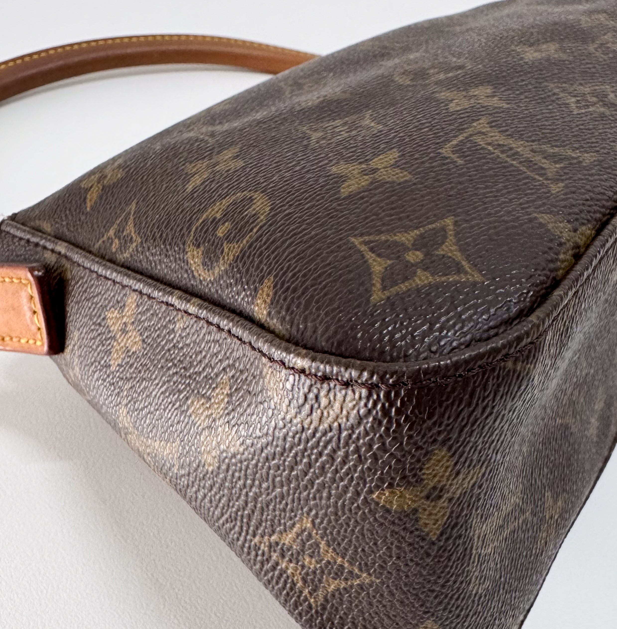 Mini Looping Monogram Brown Canvas Shoulder Bag