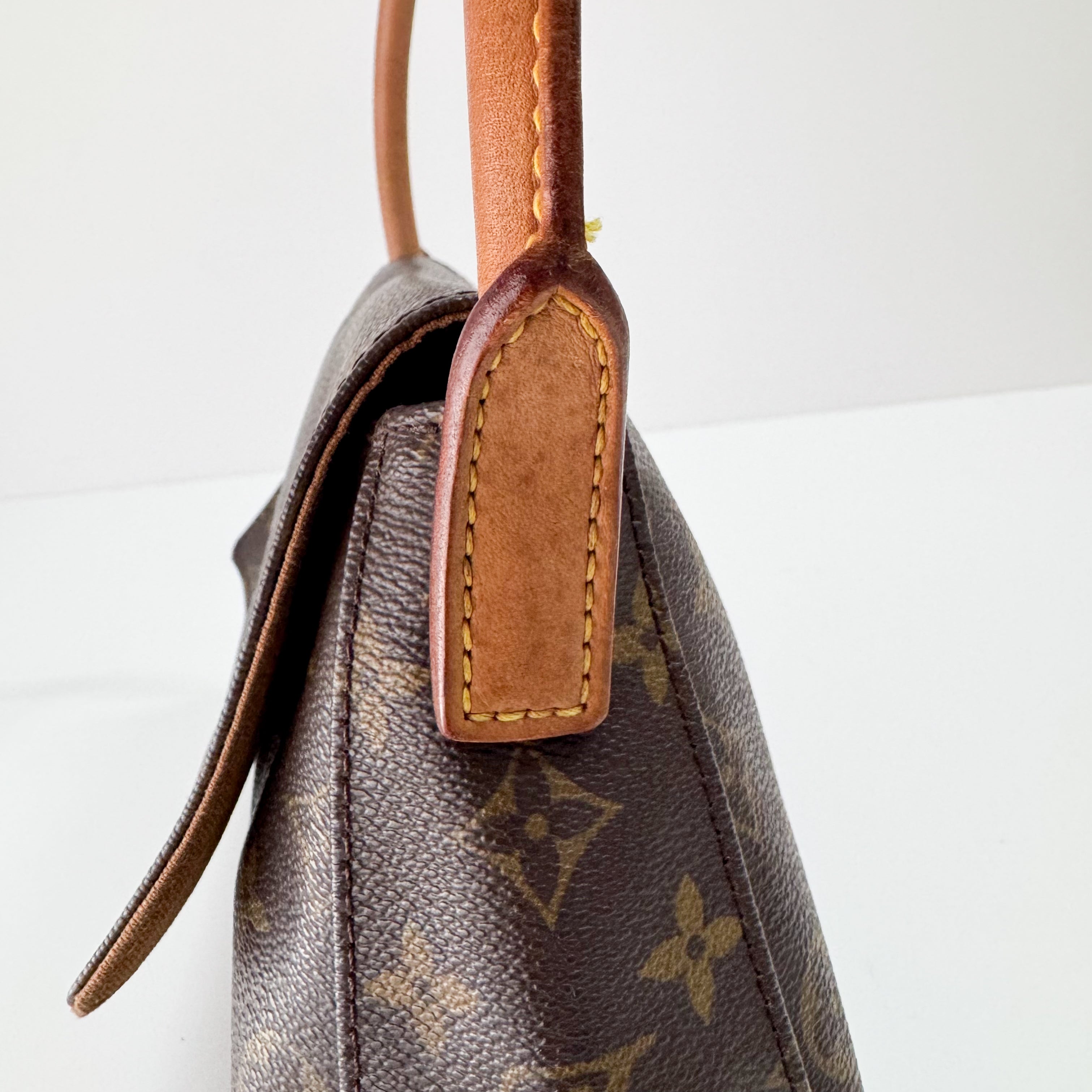 Mini Looping Monogram Brown Canvas Shoulder Bag