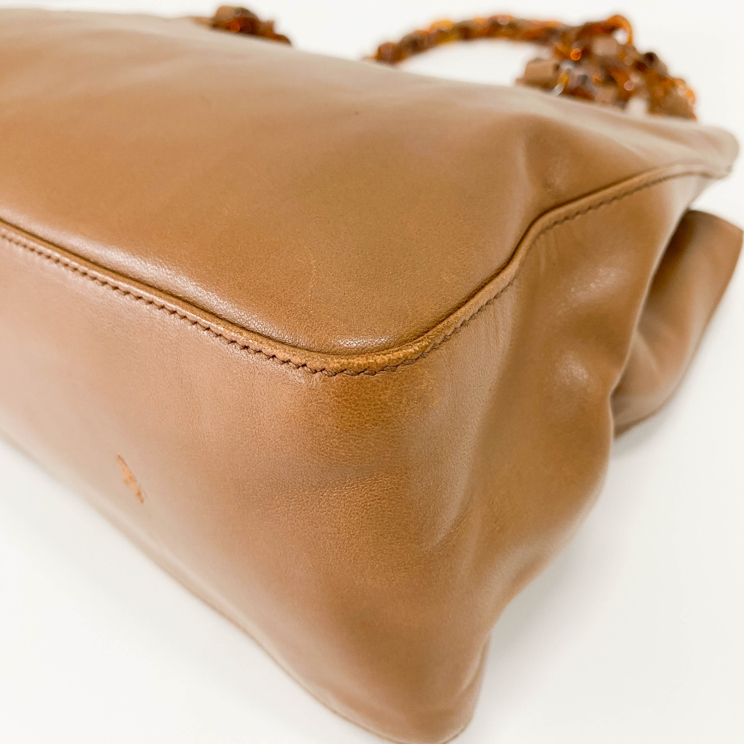 Brown Leather Shoulder Bag