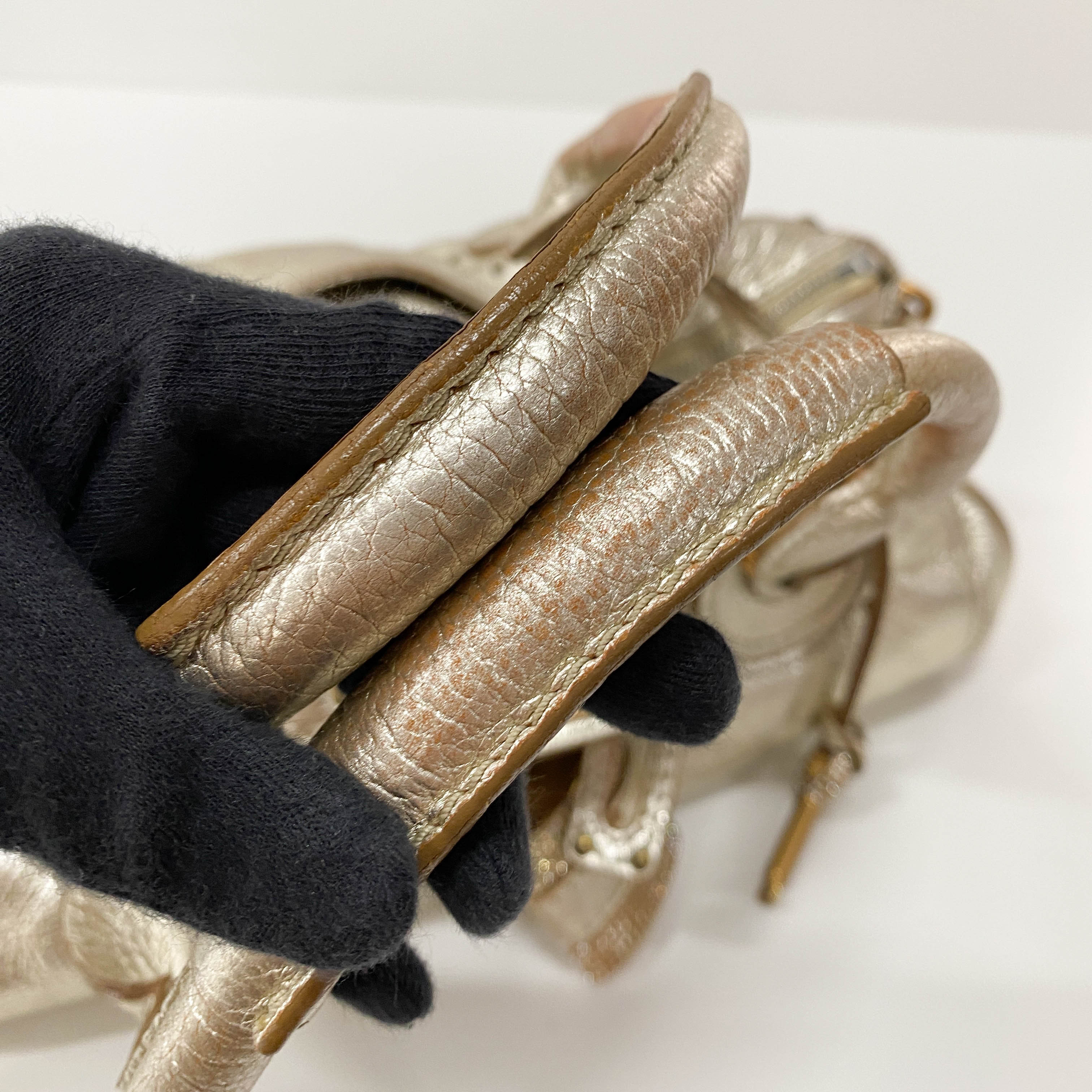 Gold Paddington Rhinestone Shoulder Bag