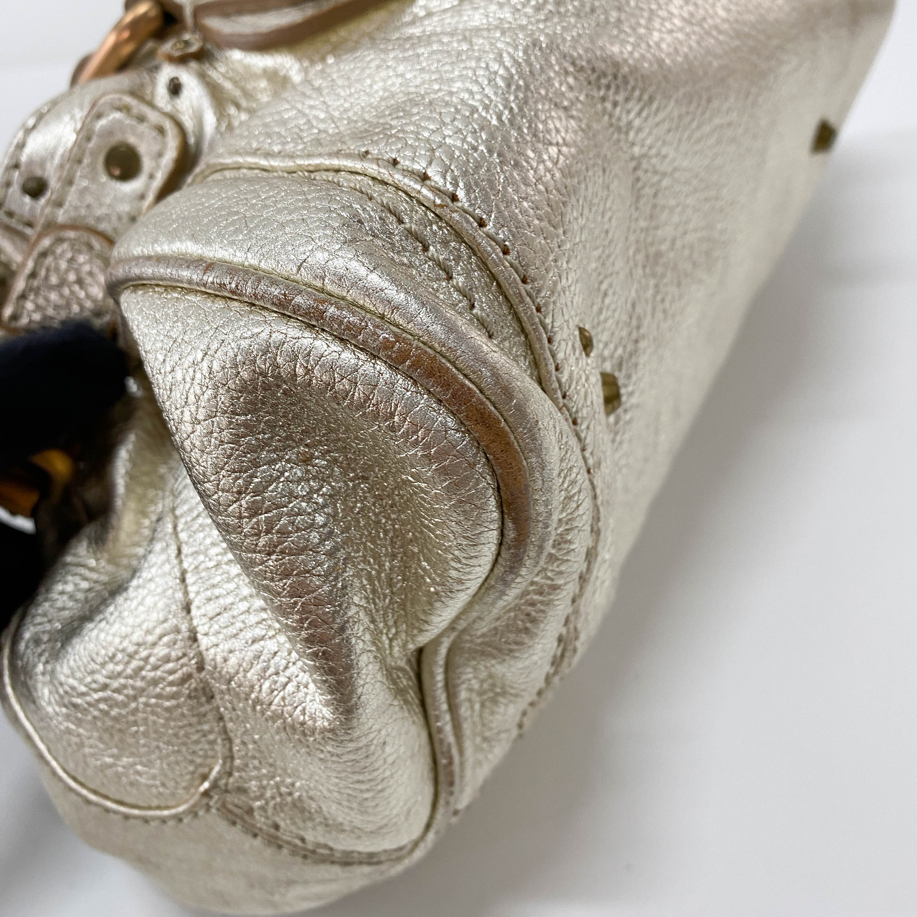 Gold Paddington Rhinestone Shoulder Bag