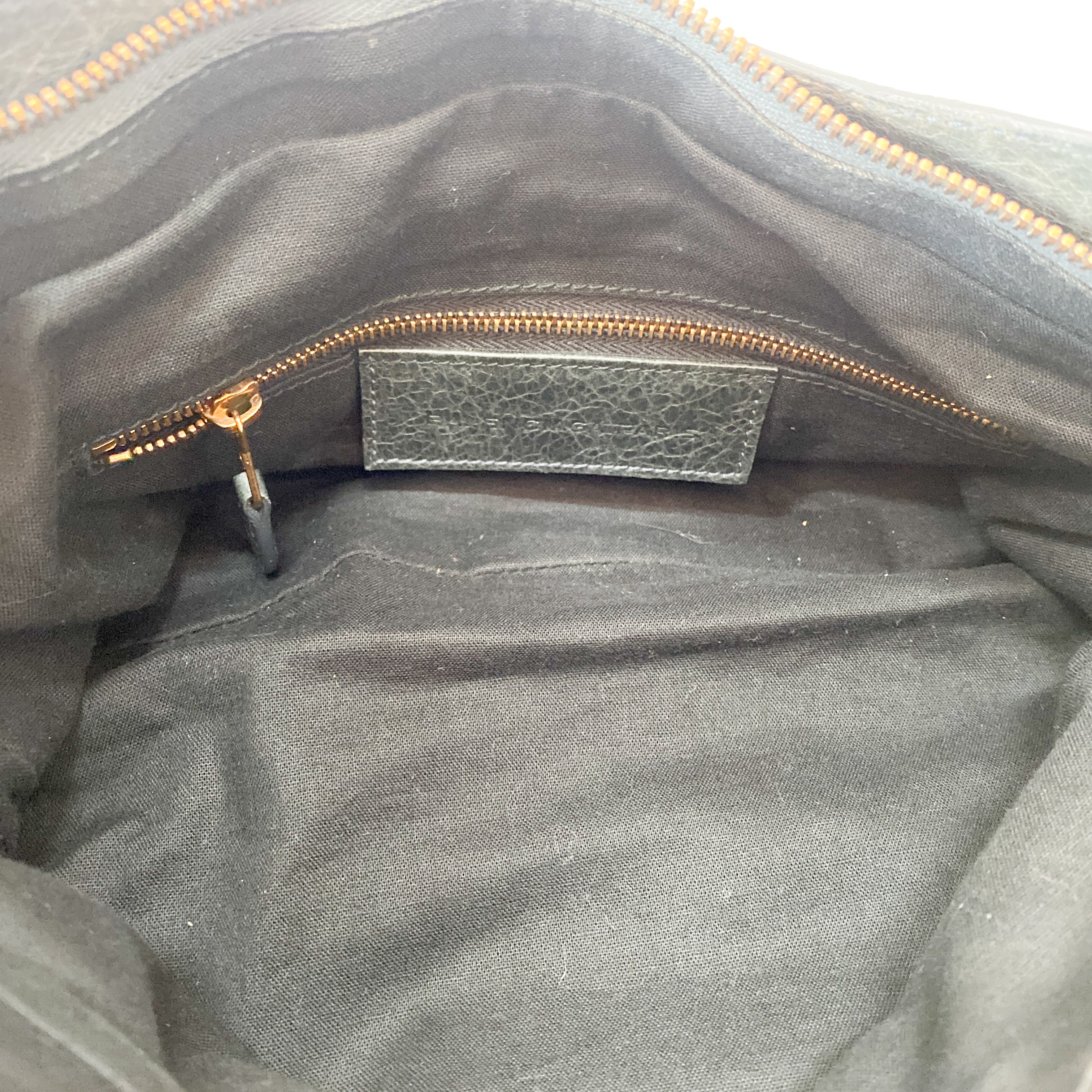 The First Grey Leather Bag