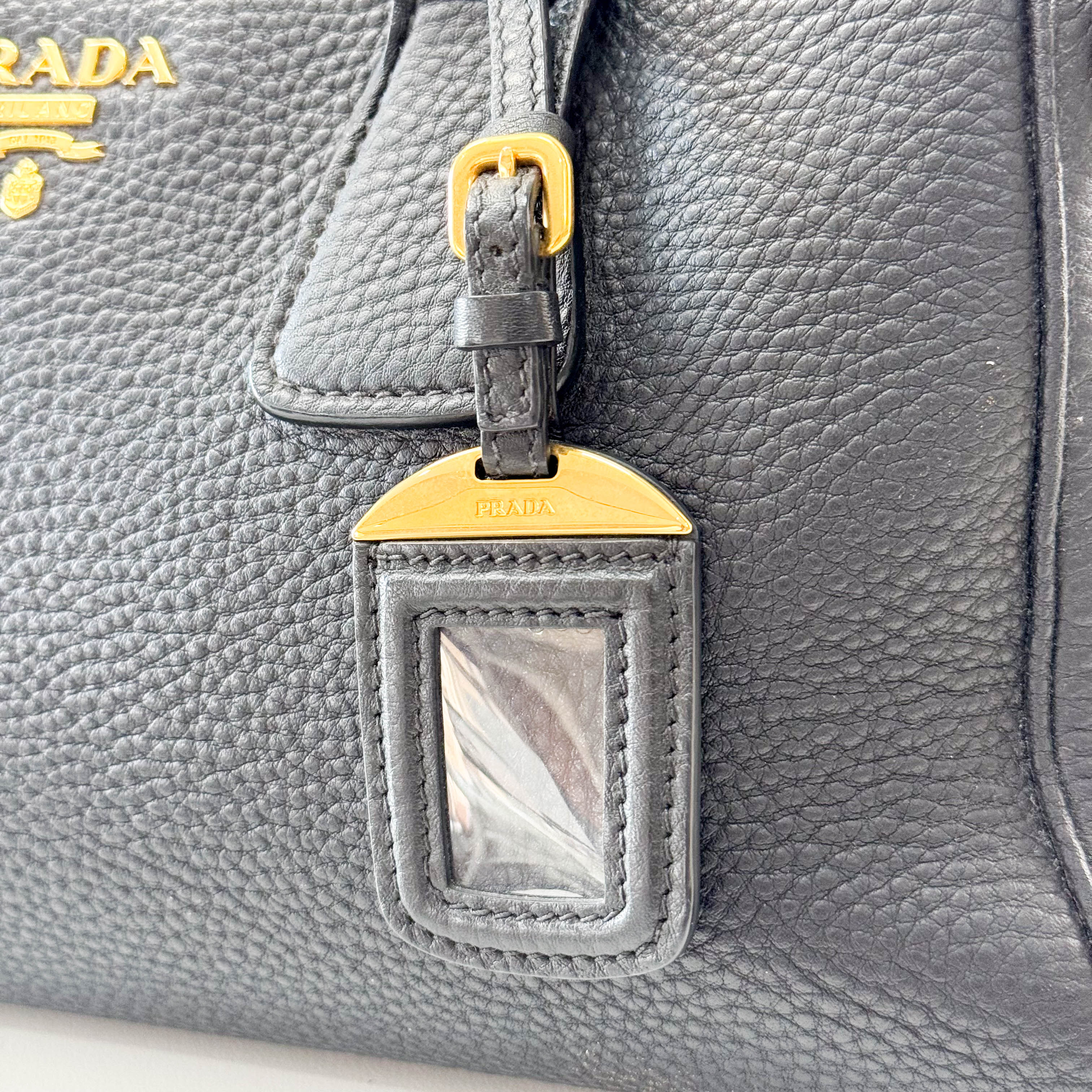 Black Leather Boston Bag