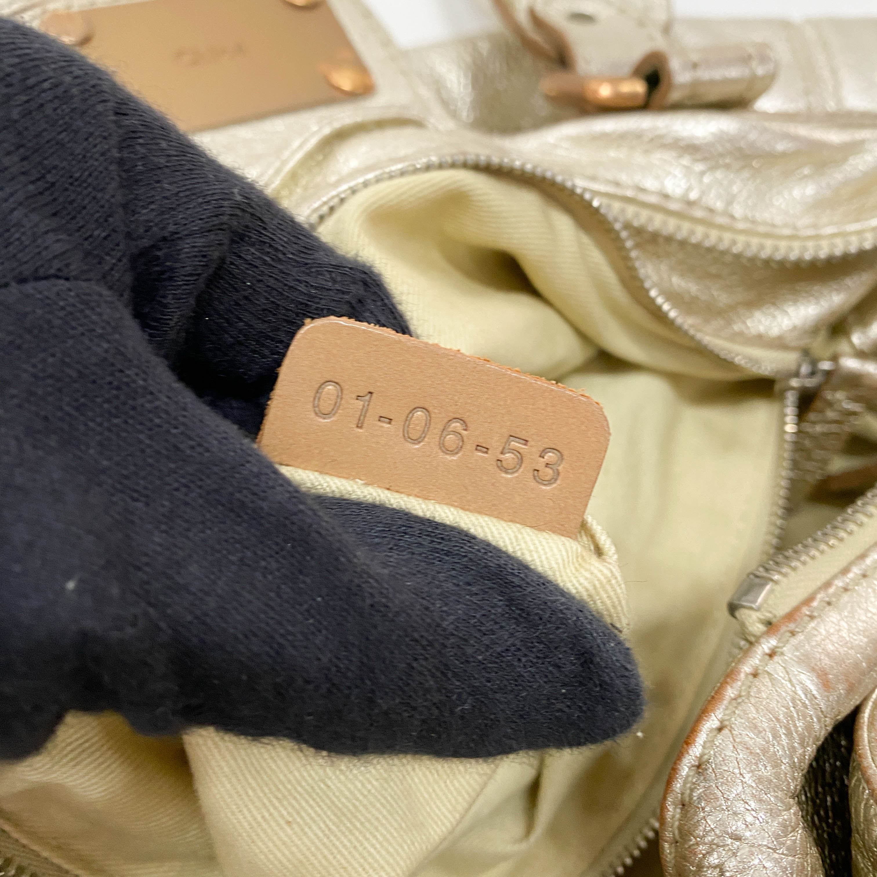 Gold Paddington Rhinestone Shoulder Bag