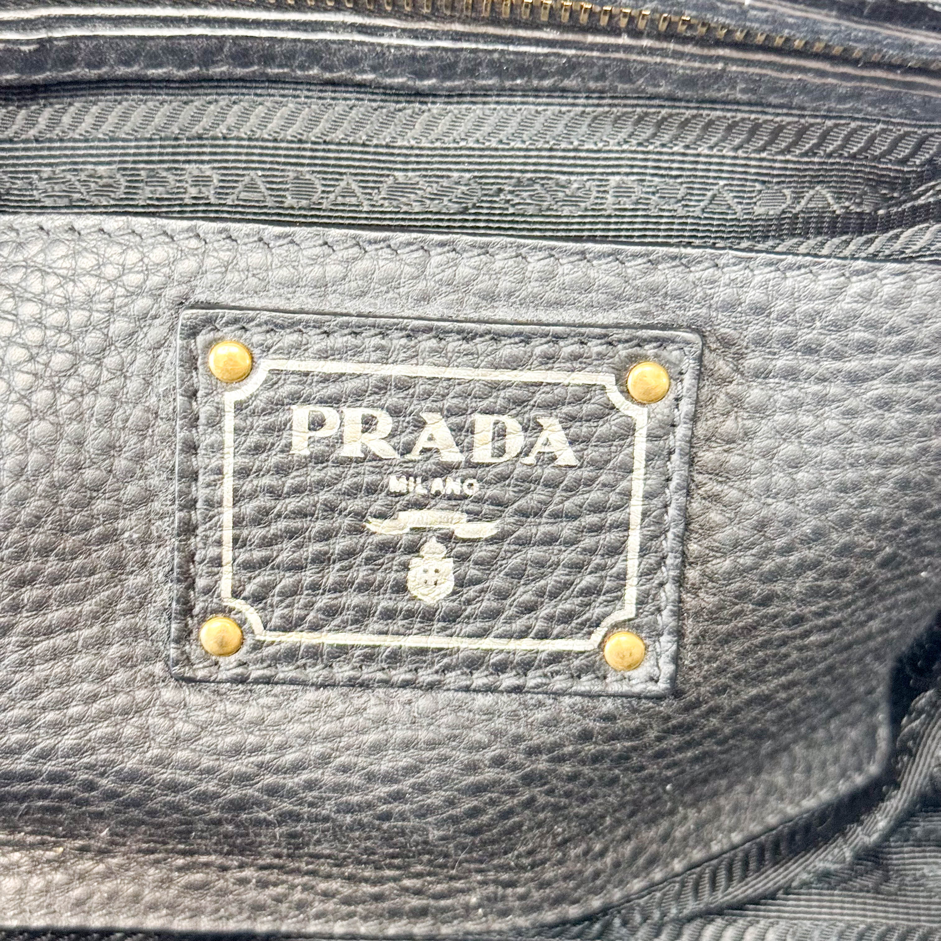 Black Leather Boston Bag