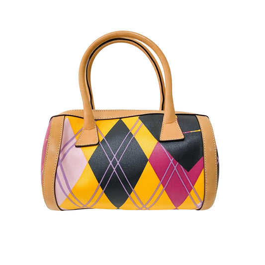 Boston Mini Multi-Colour Coated Canvas Handbag