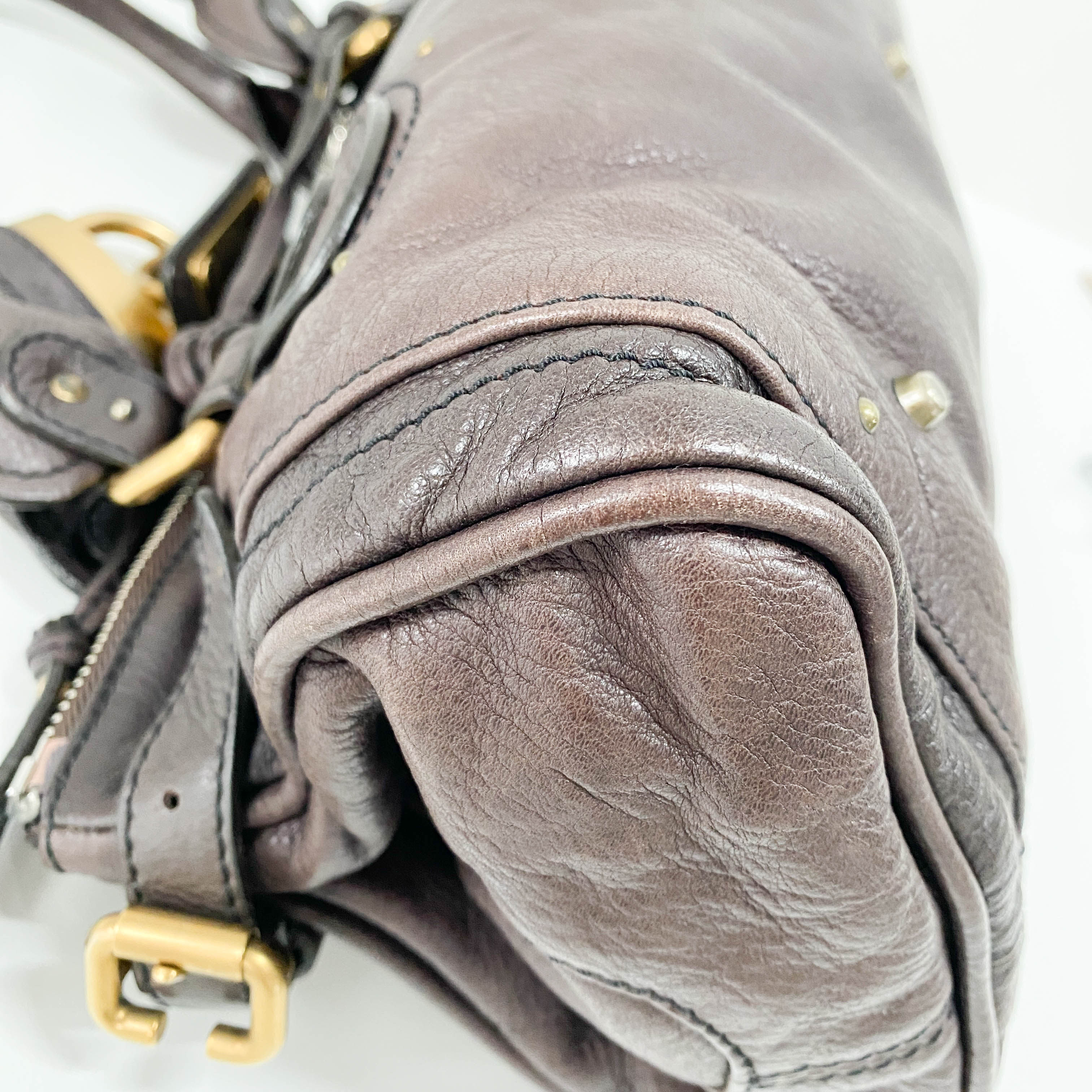 Paddington Brown Calfskin Shoulder Bag