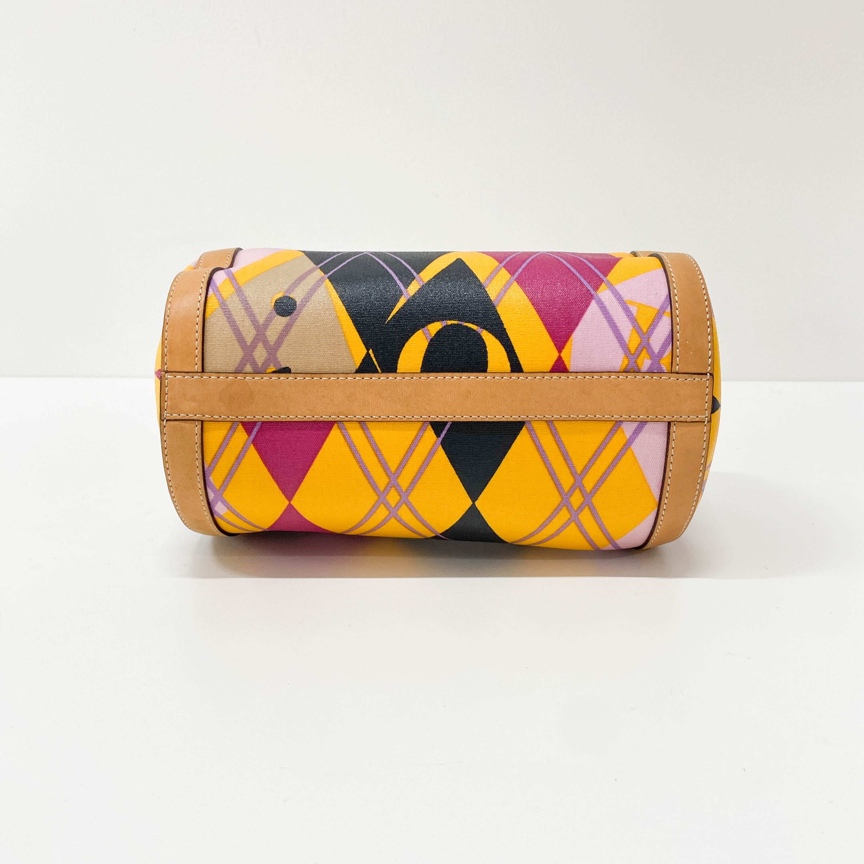 Boston Mini Multi-Colour Coated Canvas Handbag