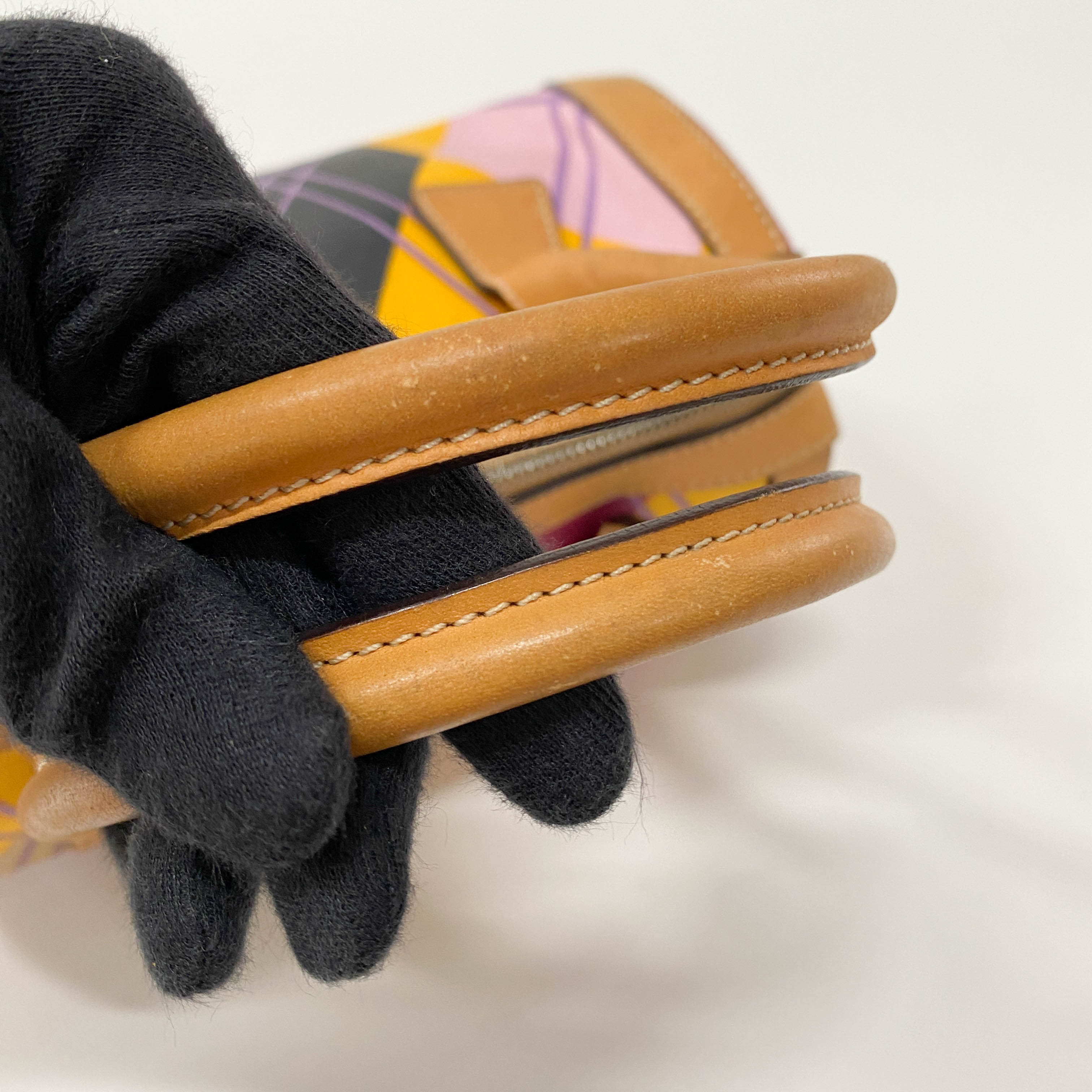 Boston Mini Multi-Colour Coated Canvas Handbag