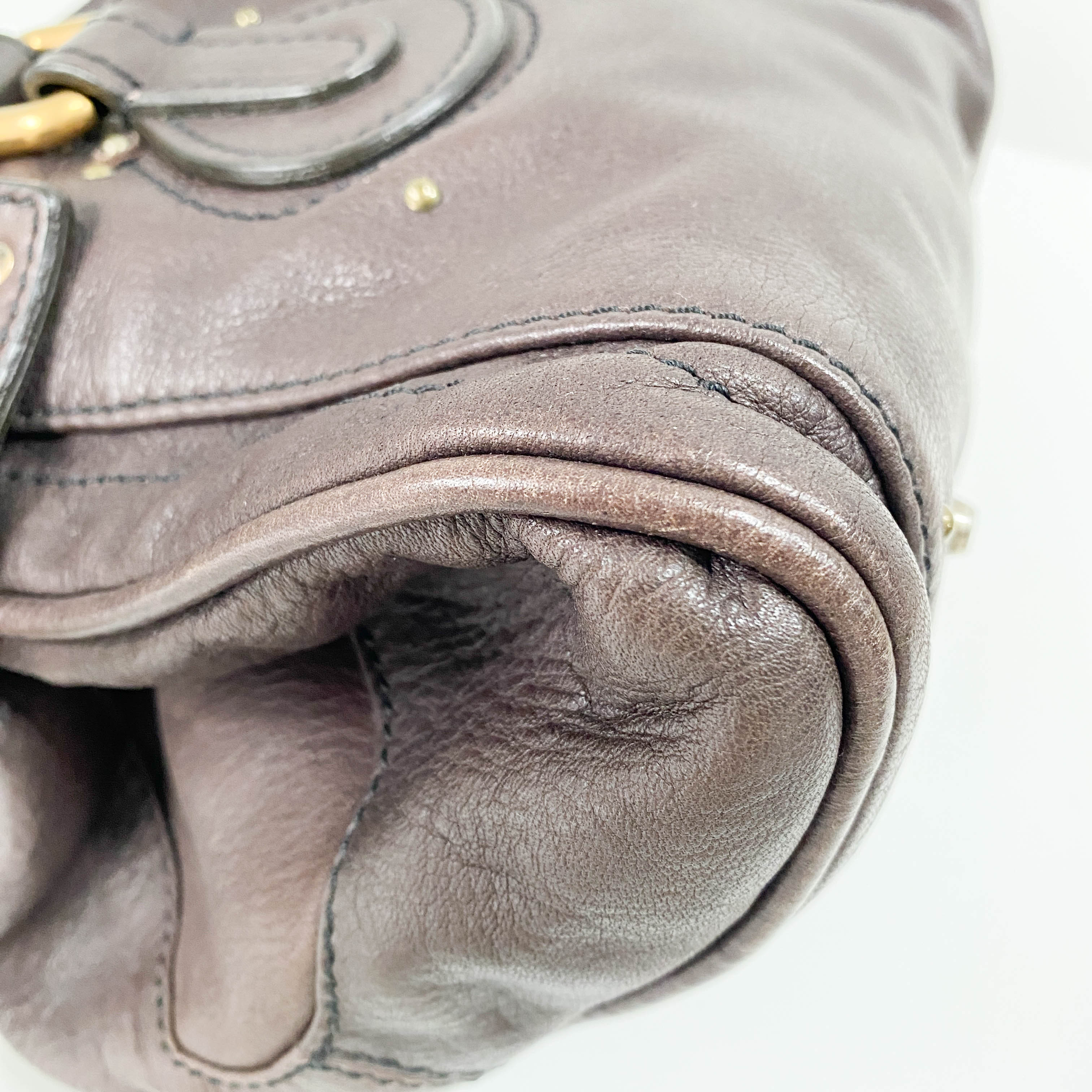 Paddington Brown Calfskin Shoulder Bag