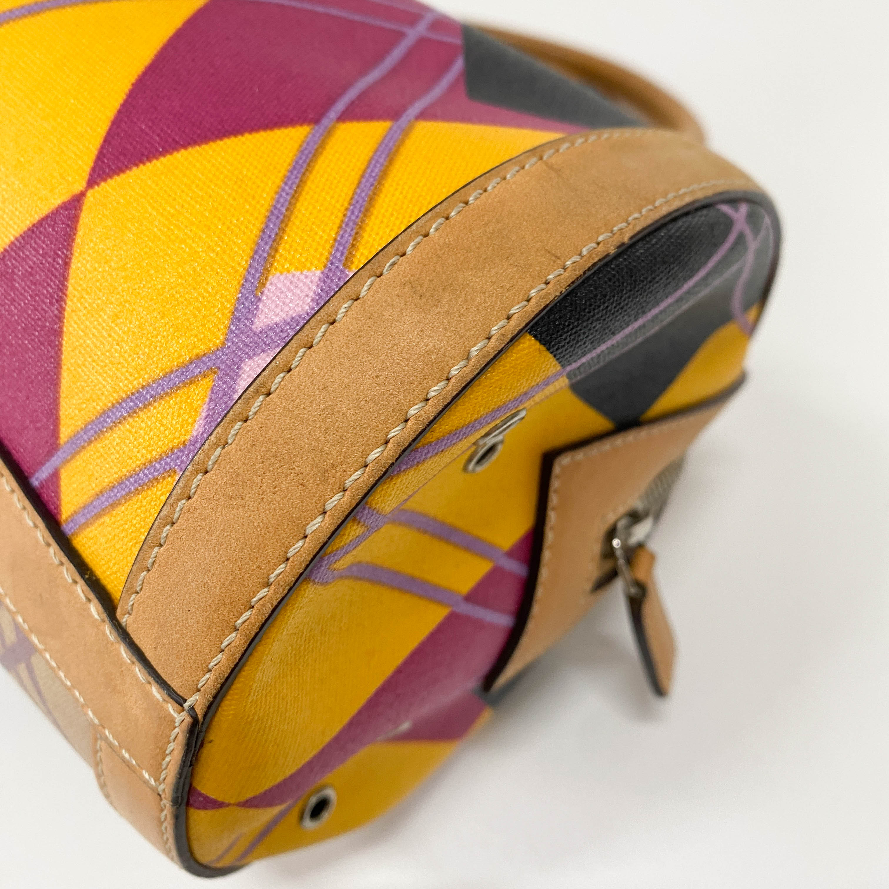 Boston Mini Multi-Colour Coated Canvas Handbag