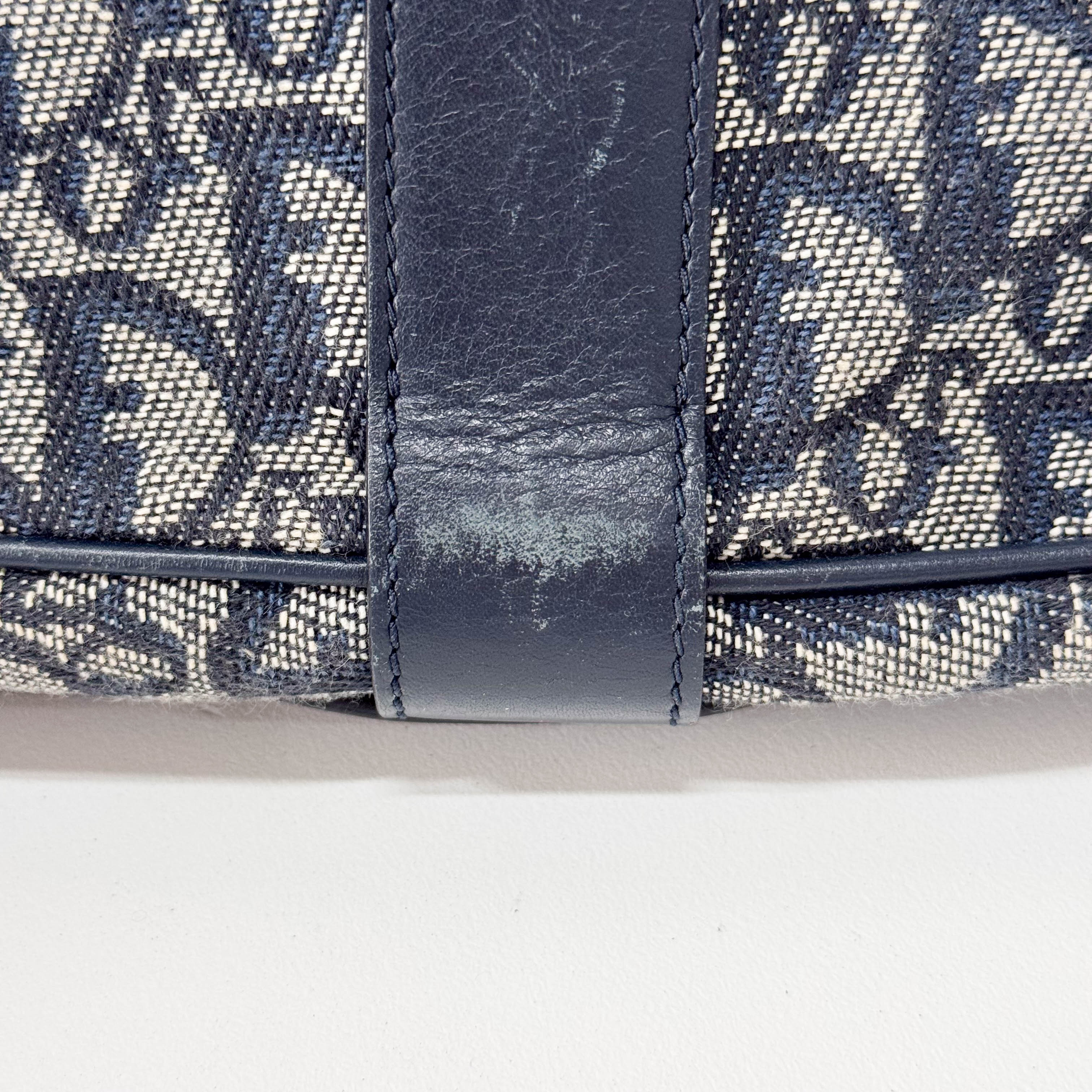 Trotter Navy Canvas Shoulder Bag