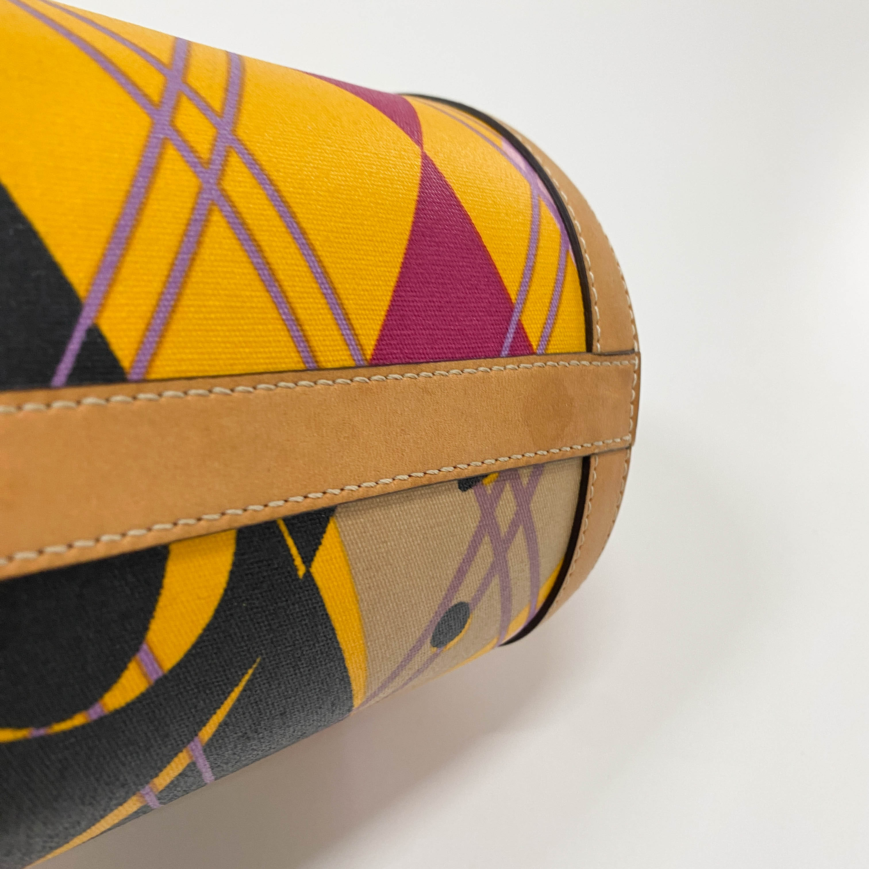 Boston Mini Multi-Colour Coated Canvas Handbag