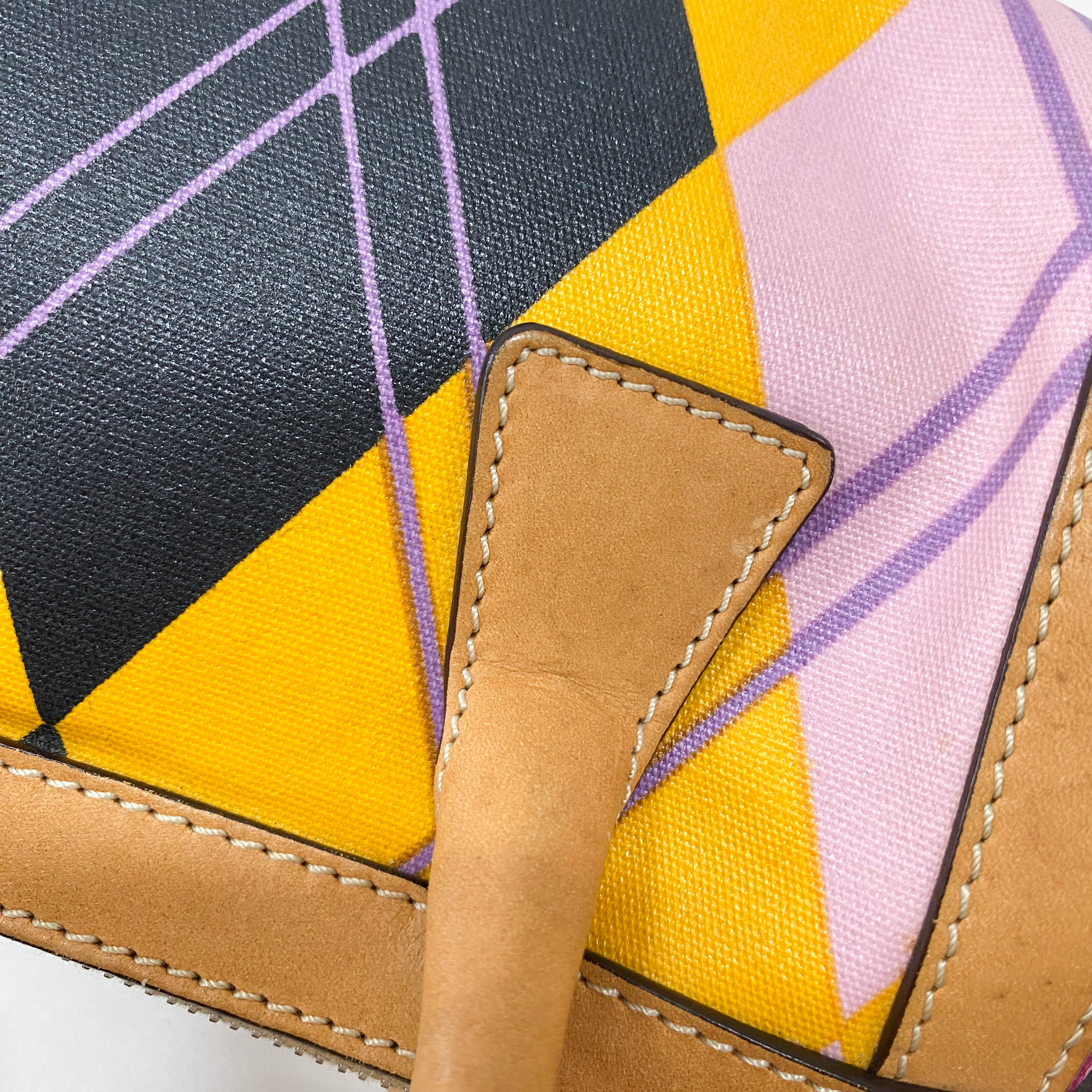 Boston Mini Multi-Colour Coated Canvas Handbag