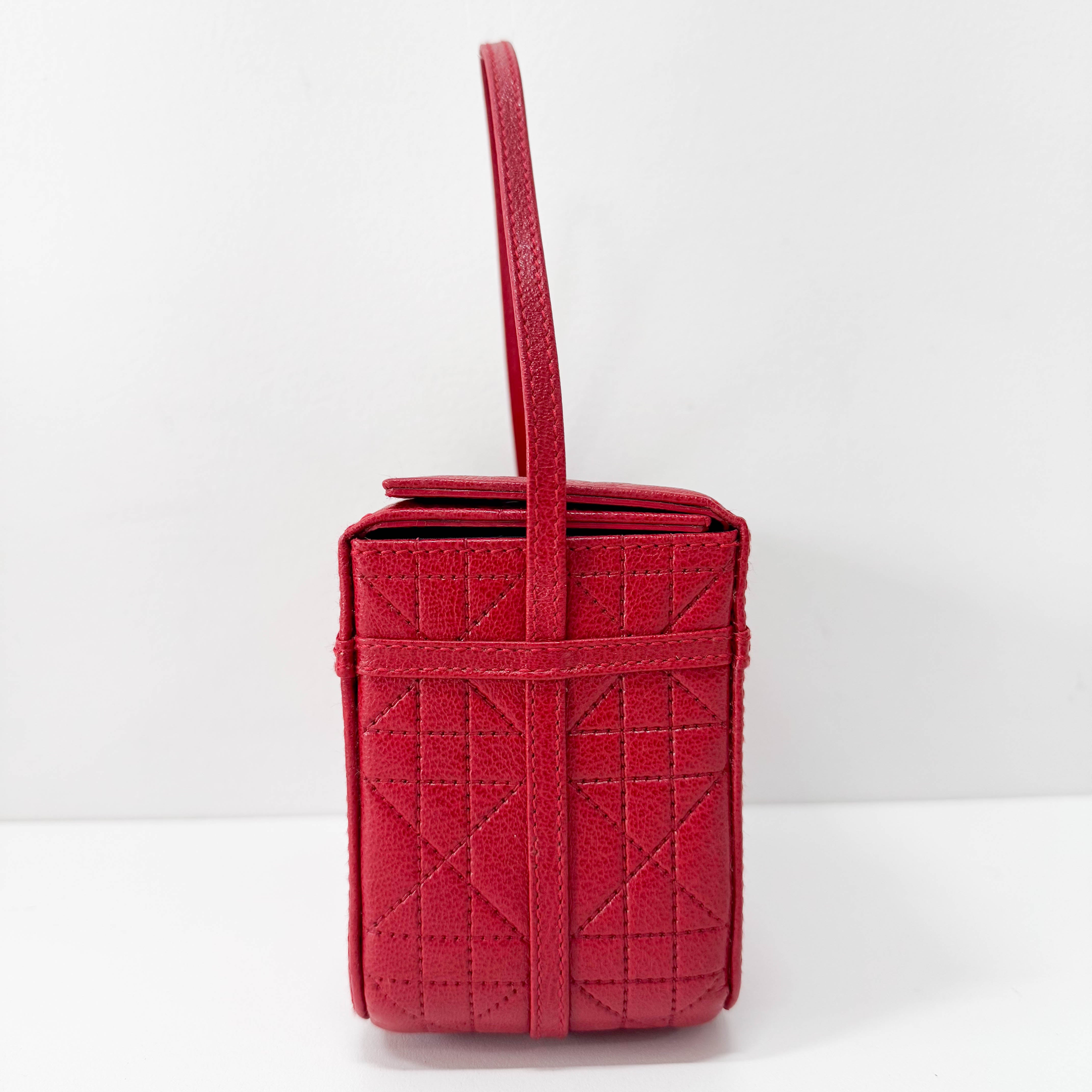 Vanity Mini Red Leather Handbag