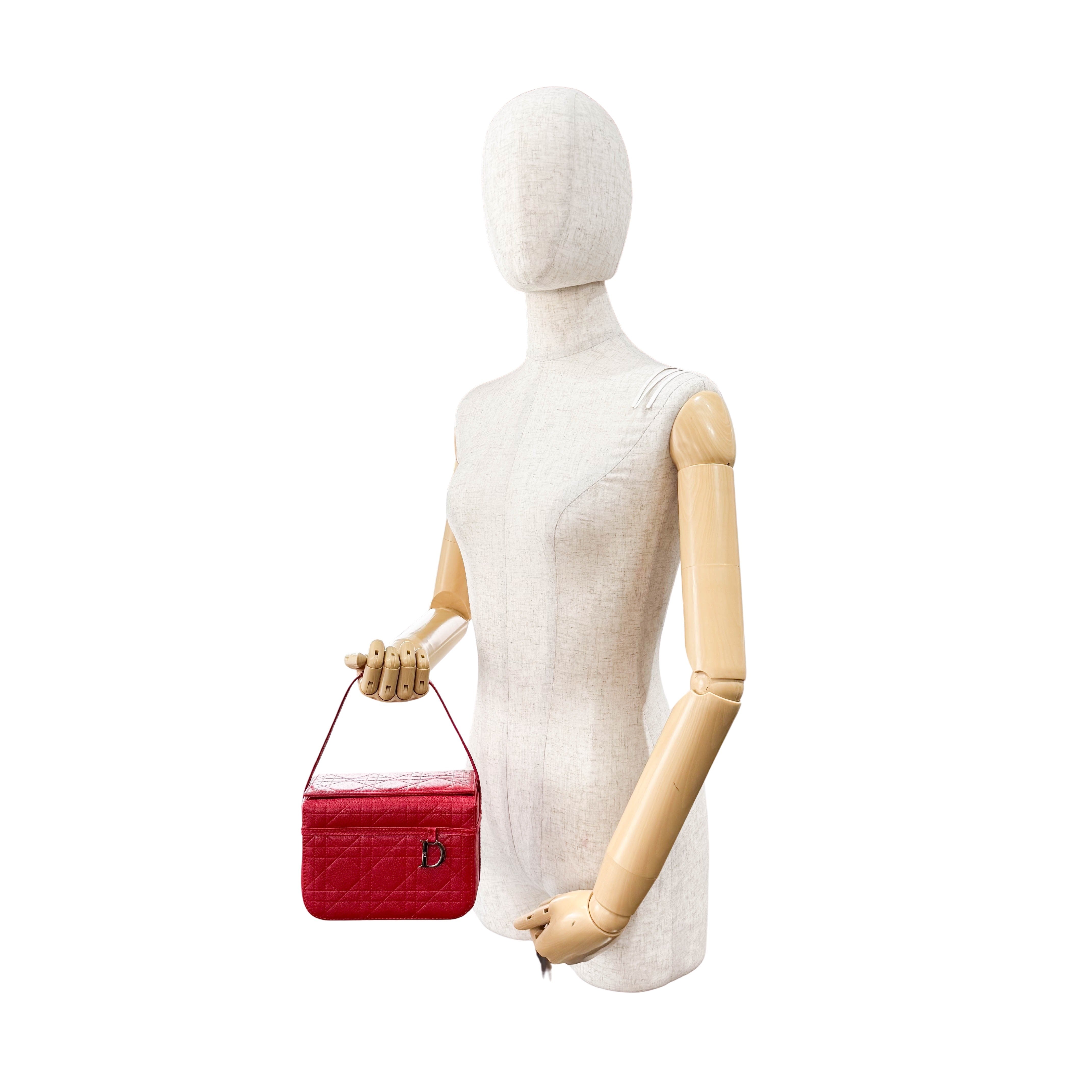 Vanity Mini Red Leather Handbag