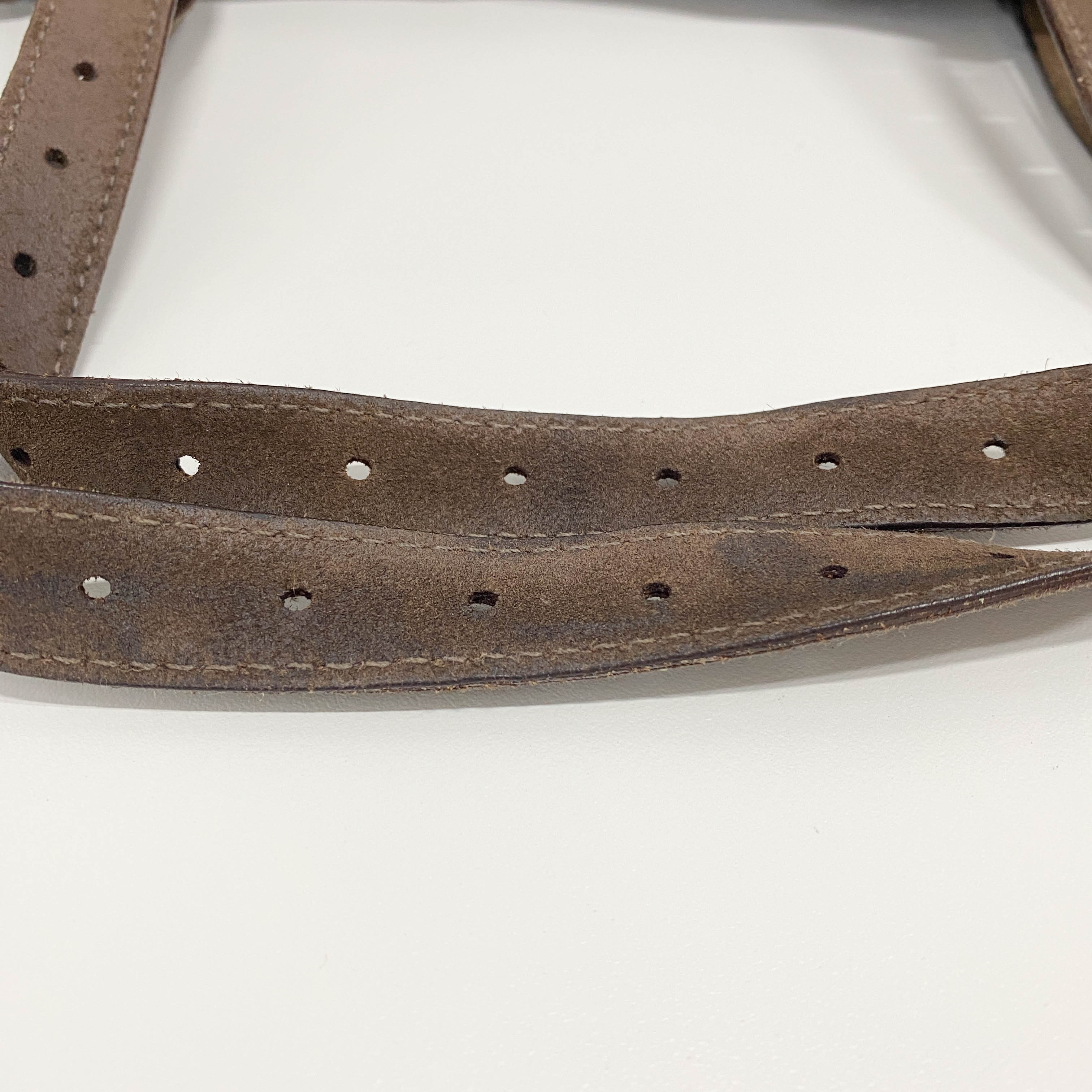 Brown Suede Shoulder Bag