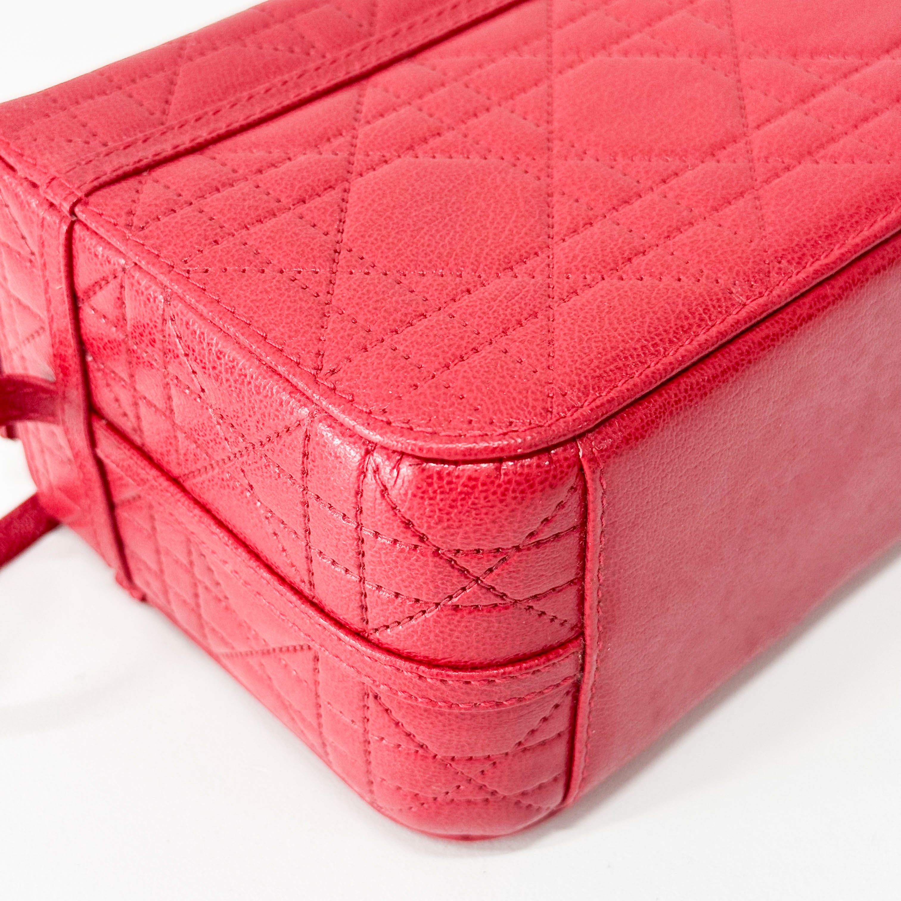 Vanity Mini Red Leather Handbag