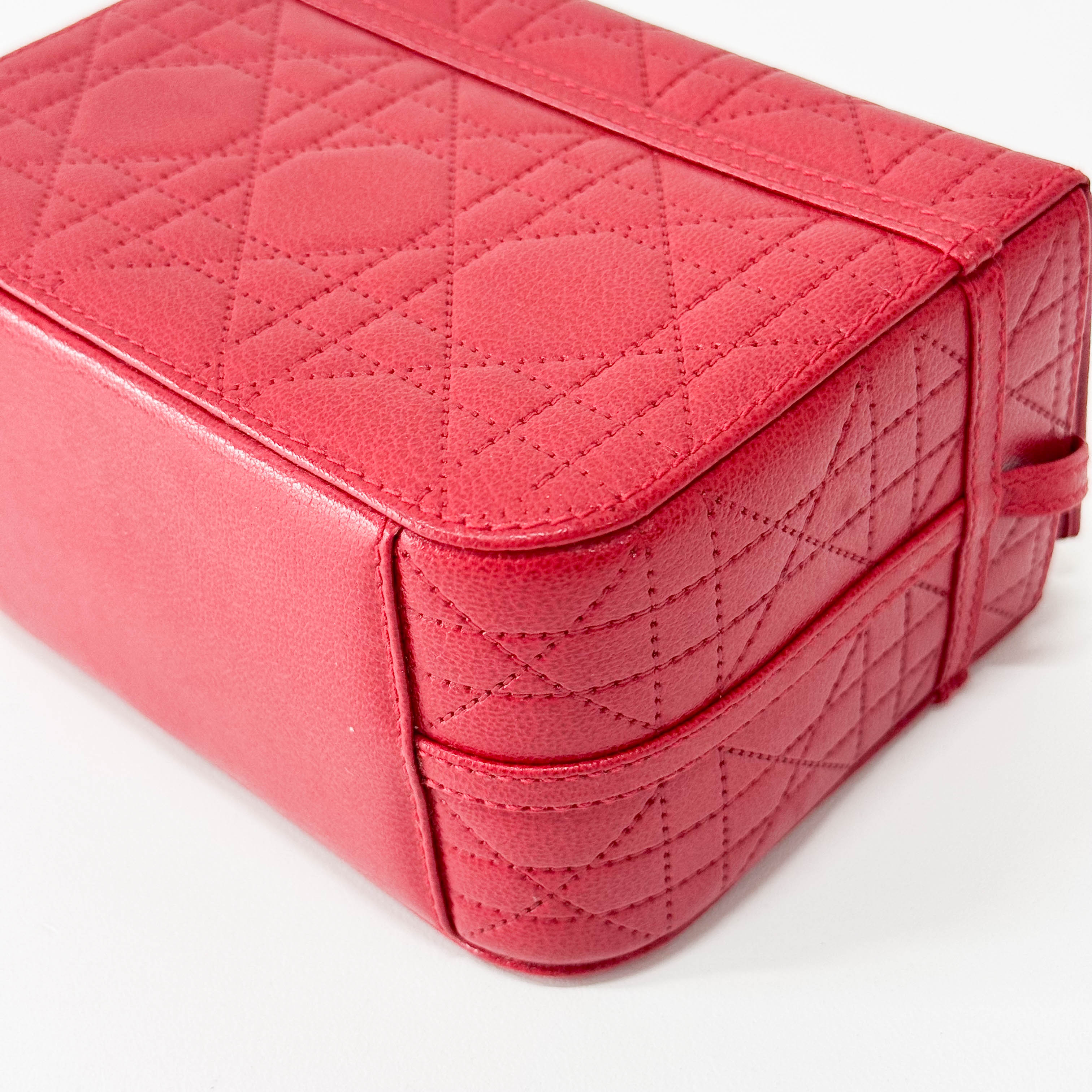 Vanity Mini Red Leather Handbag