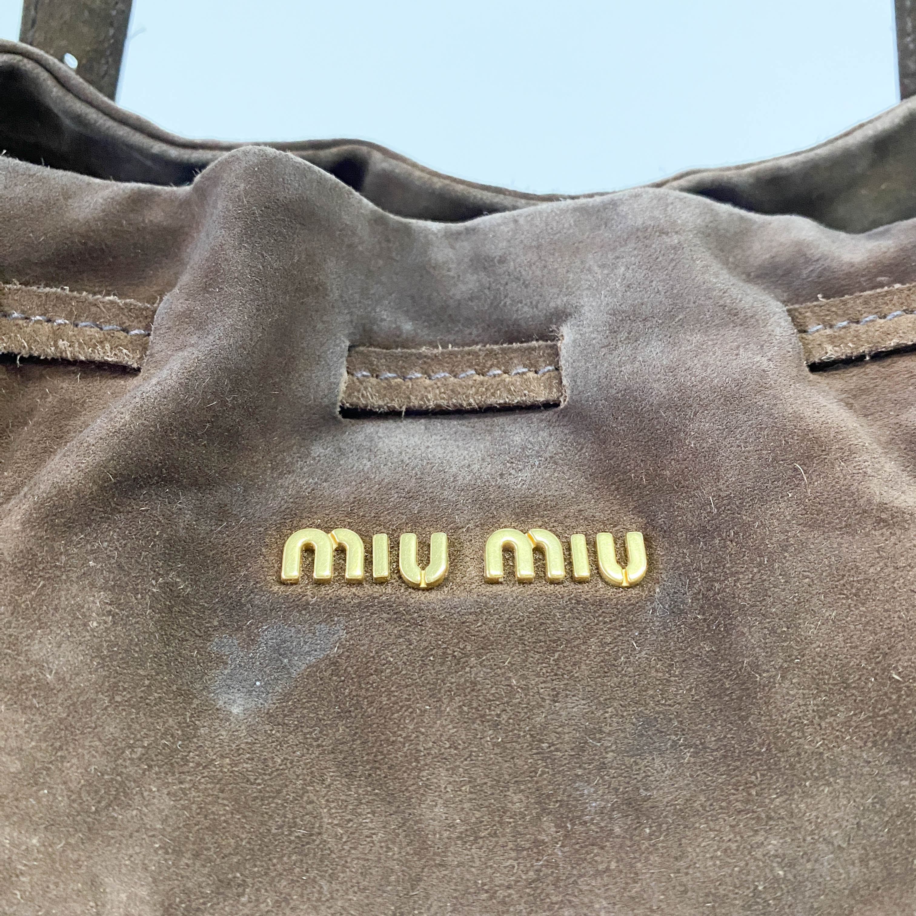 Brown Suede Shoulder Bag