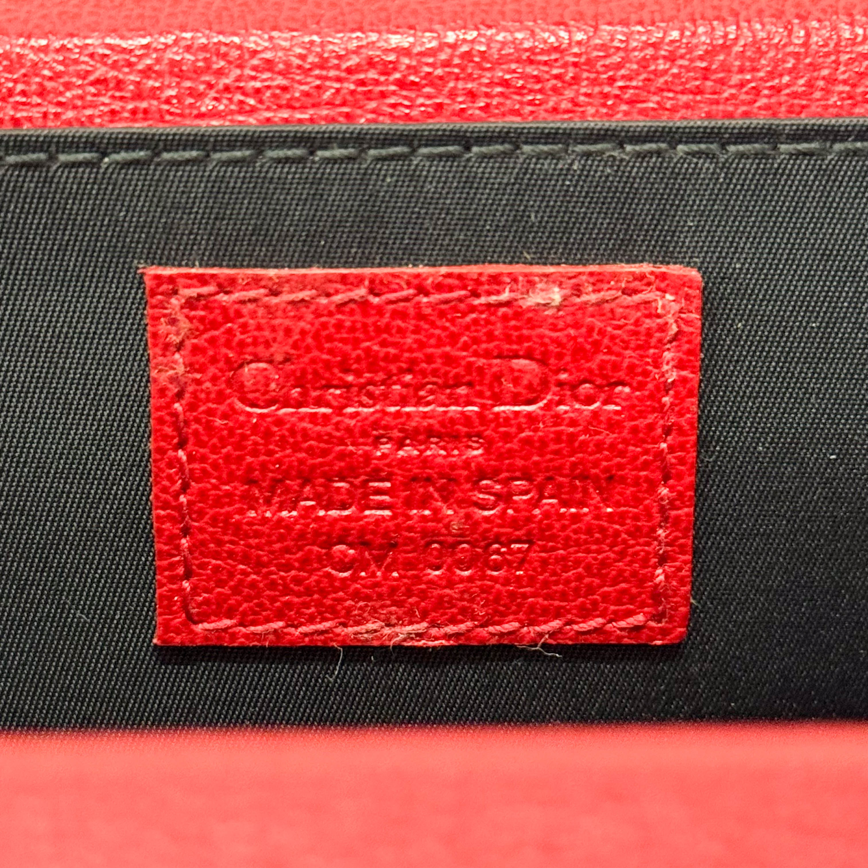 Vanity Mini Red Leather Handbag