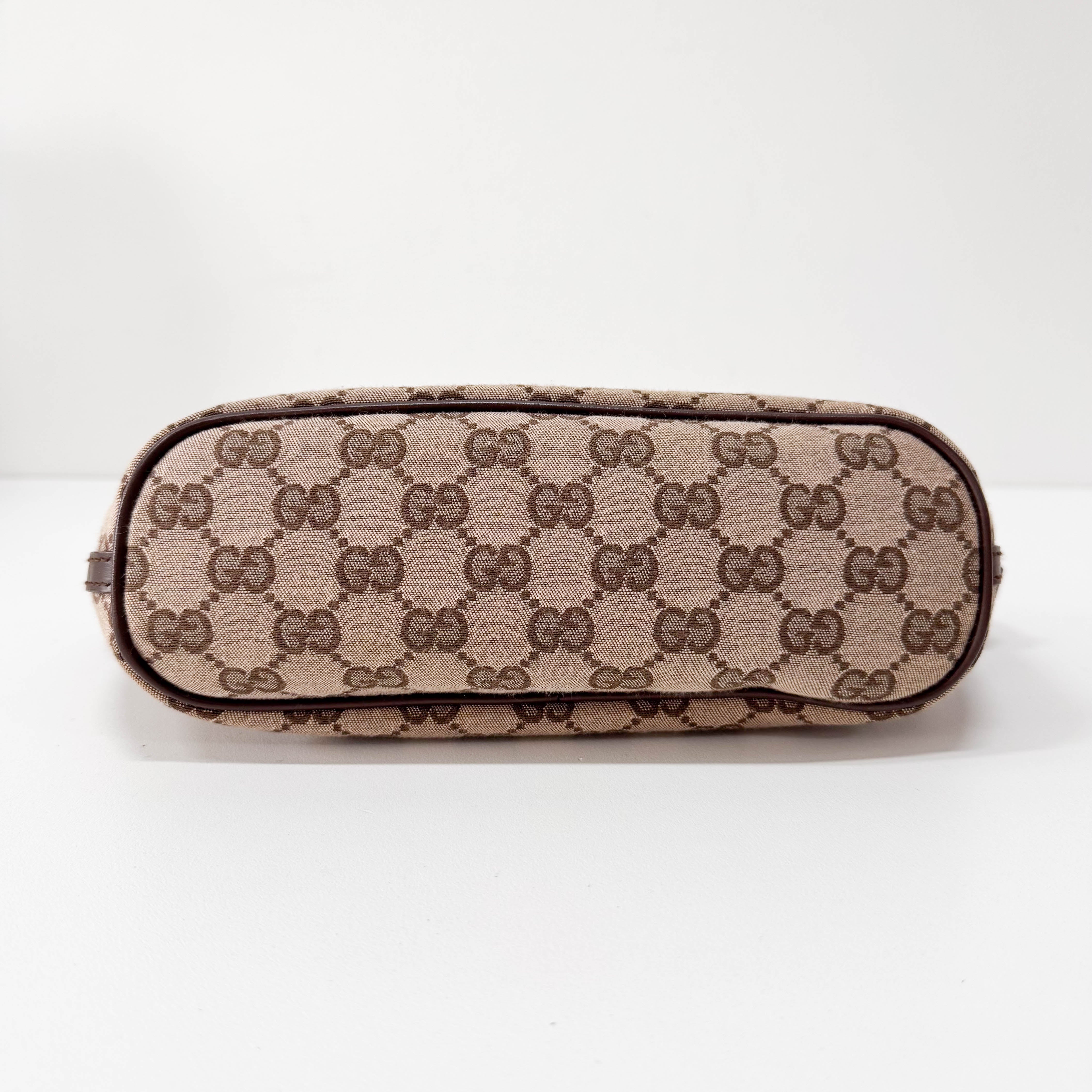 Boat Brown GG Canvas Pouch Shoulder Bag