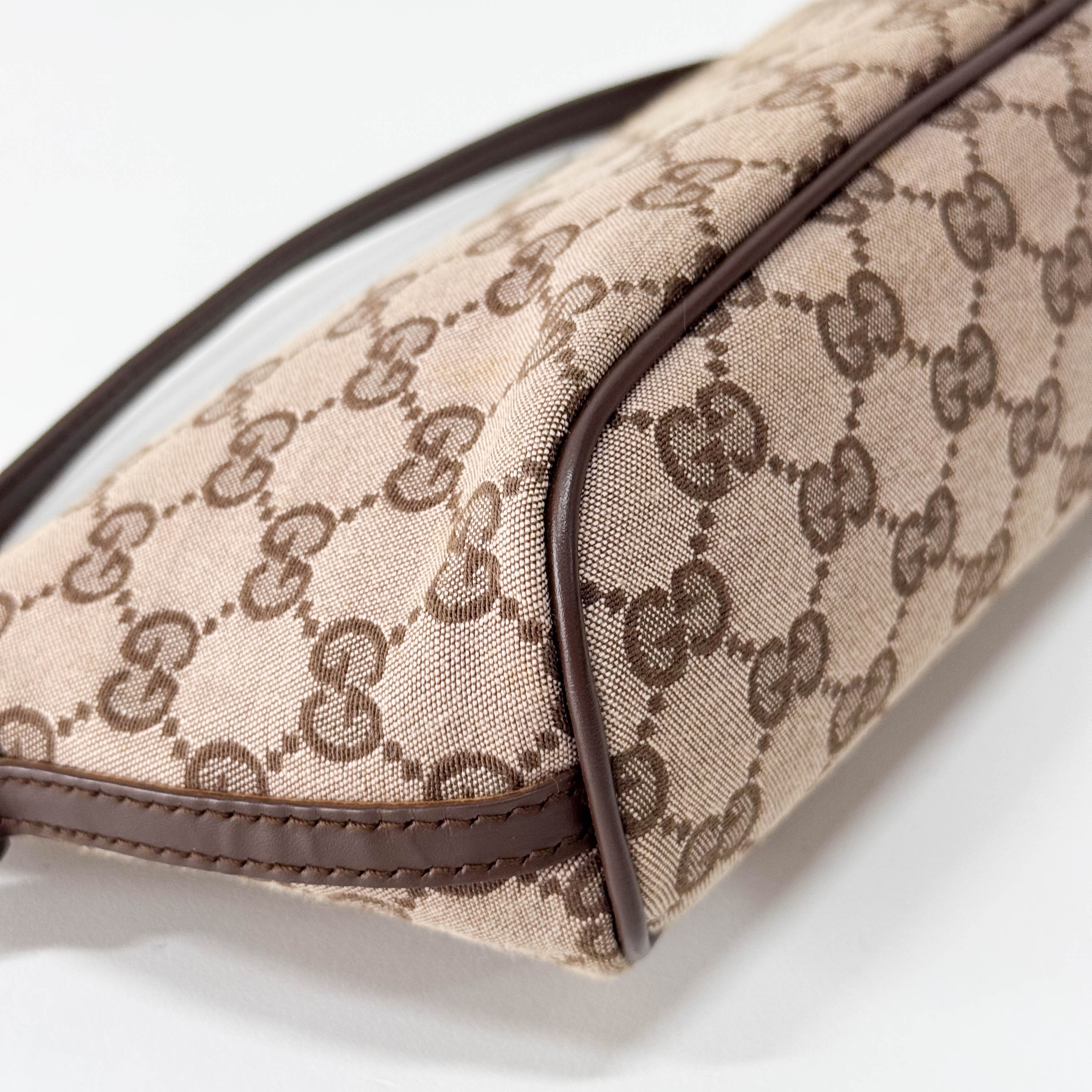 Boat Brown GG Canvas Pouch Shoulder Bag