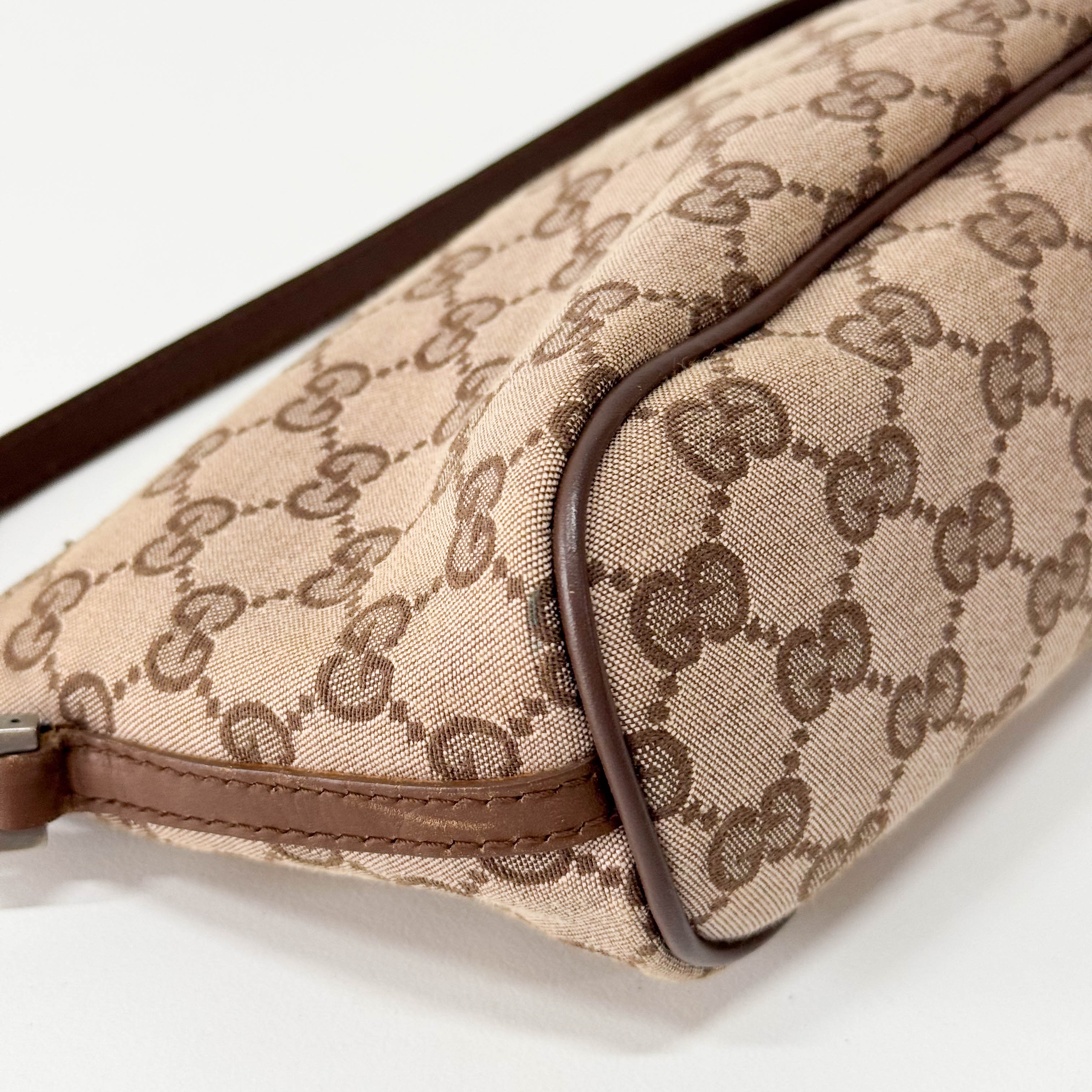 Boat Brown GG Canvas Pouch Shoulder Bag