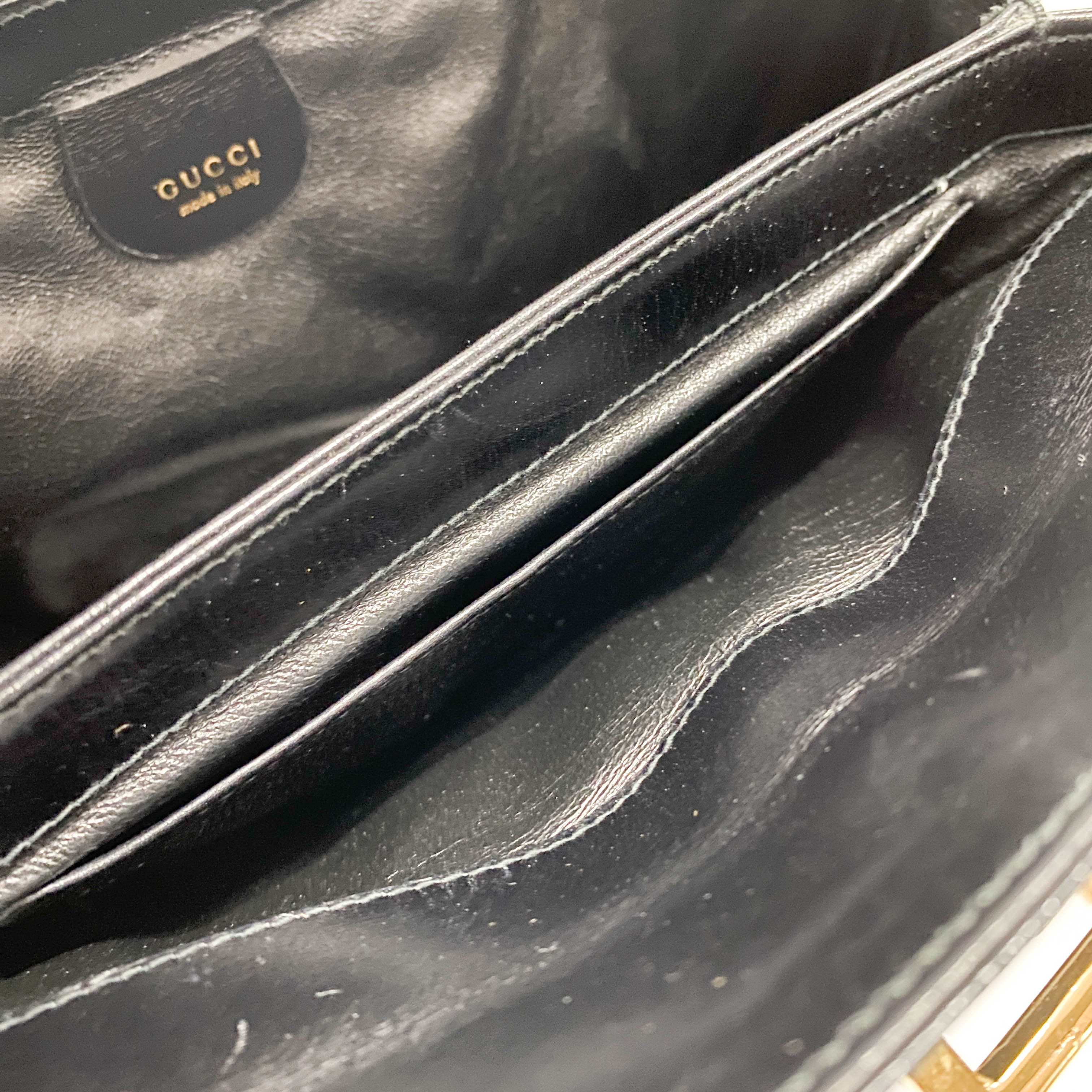 Black Leather Top Handle Bag