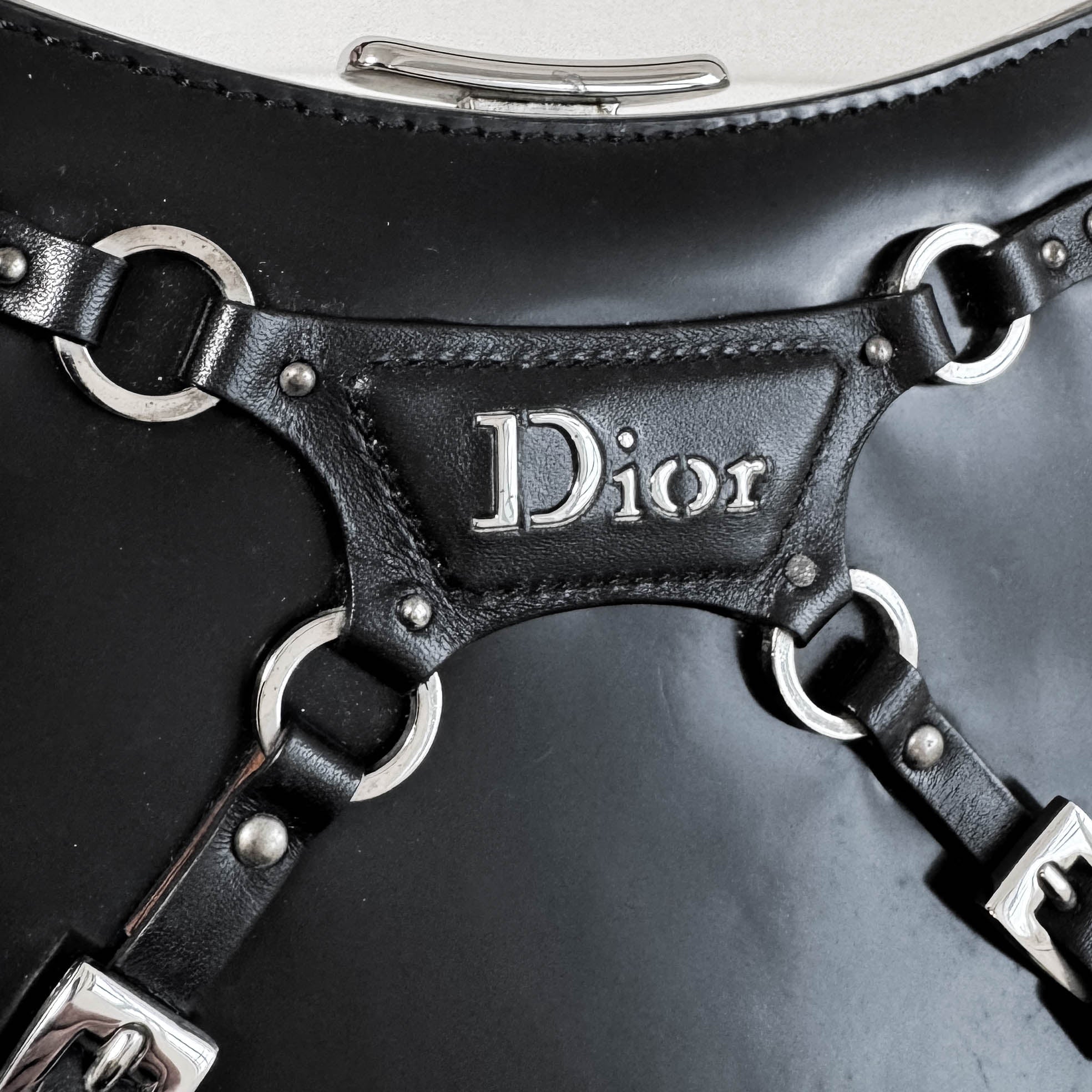 Punk Series Black Clutch Handbag