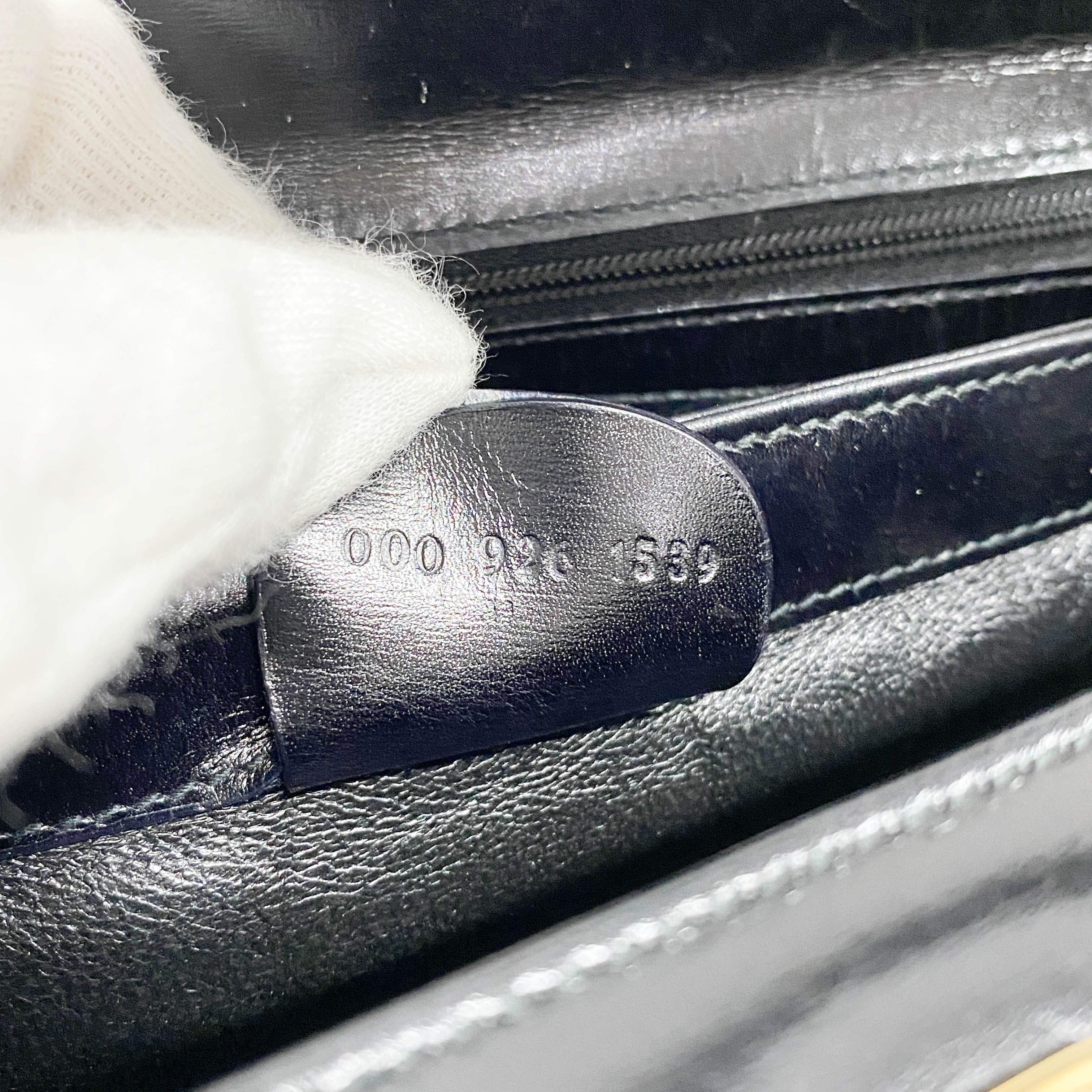 Black Leather Top Handle Bag